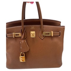 Hermes Gold Birkin 25 Bag