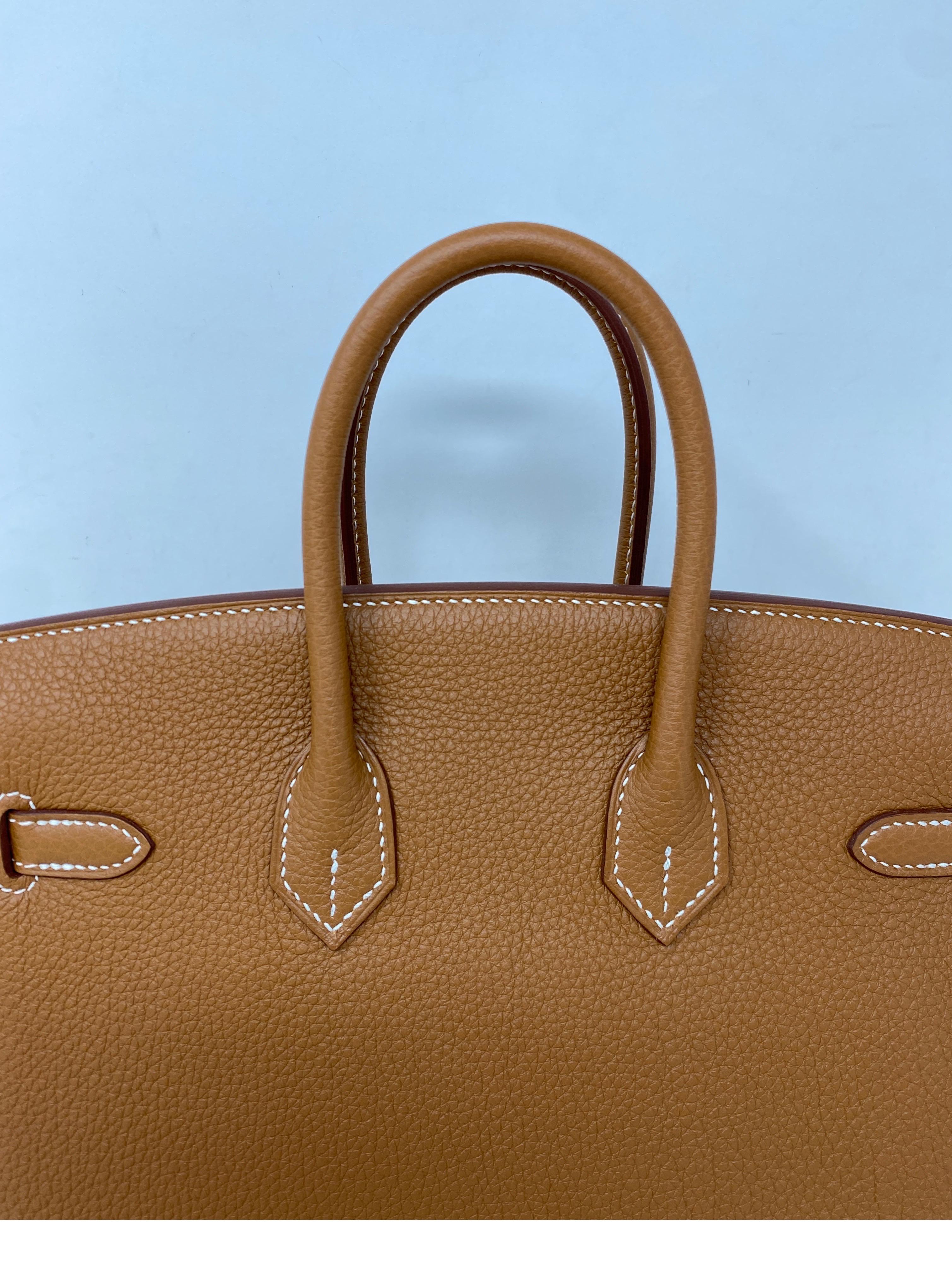 Women's or Men's Hermes Gold Birkin 25 Bag