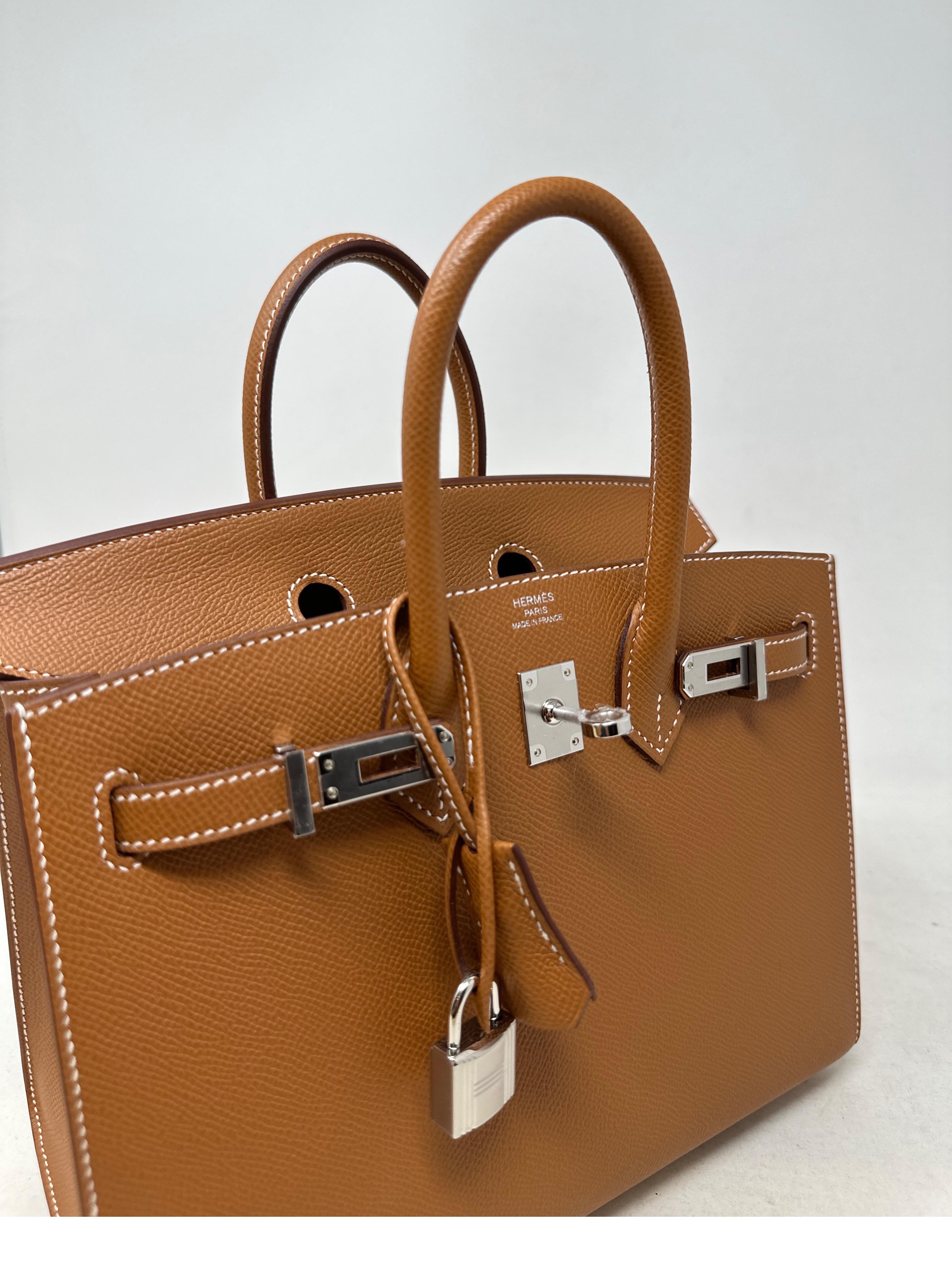 Hermes Gold Birkin 25 Bag  For Sale 2