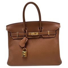Hermes Gold Birkin 25 Bag