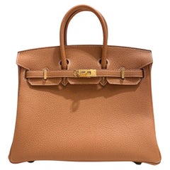 Hermès Gold Birkin 25 Togo Gold Hardware