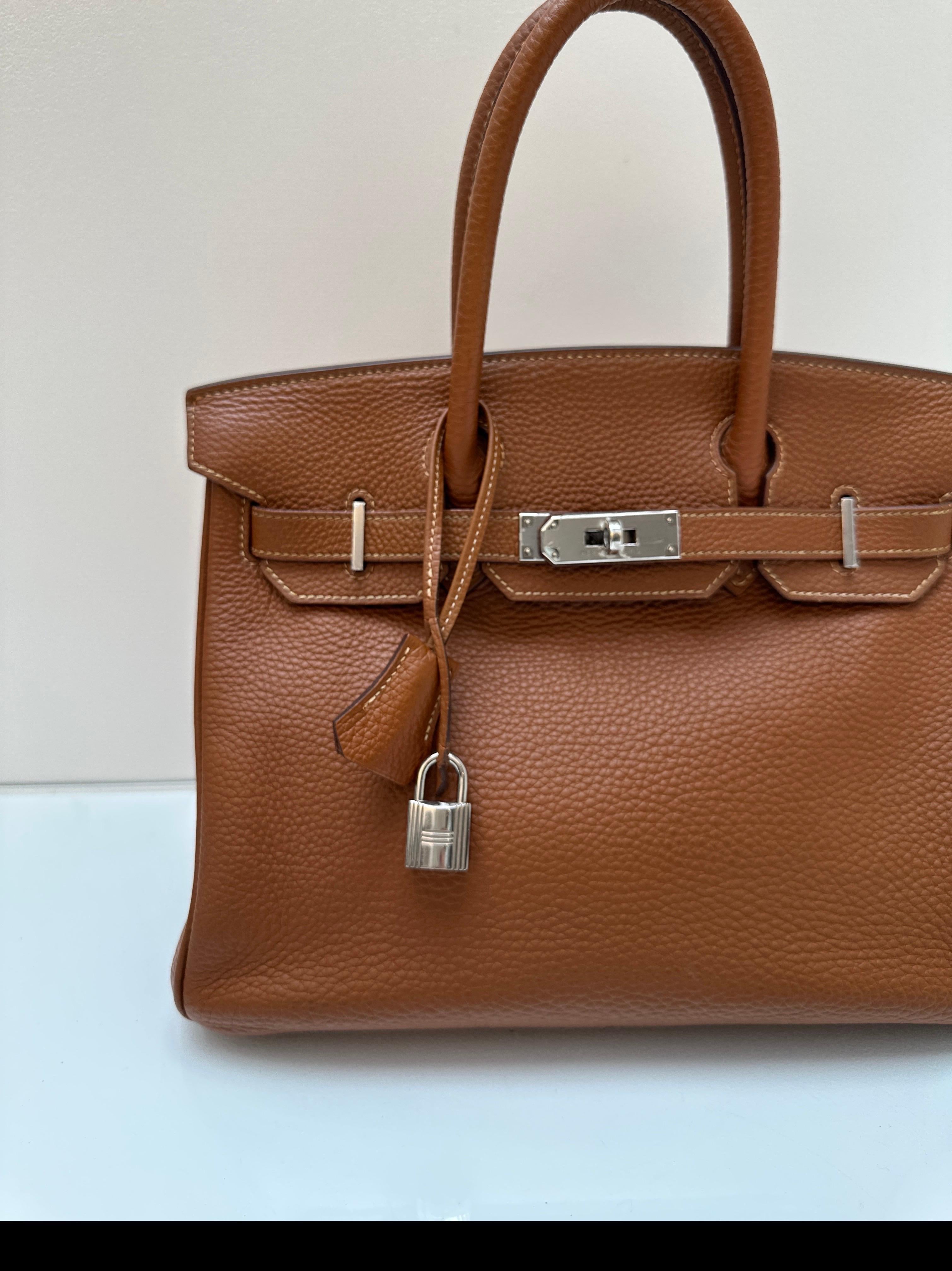 Hermes Gold Birkin 30 Bag 6