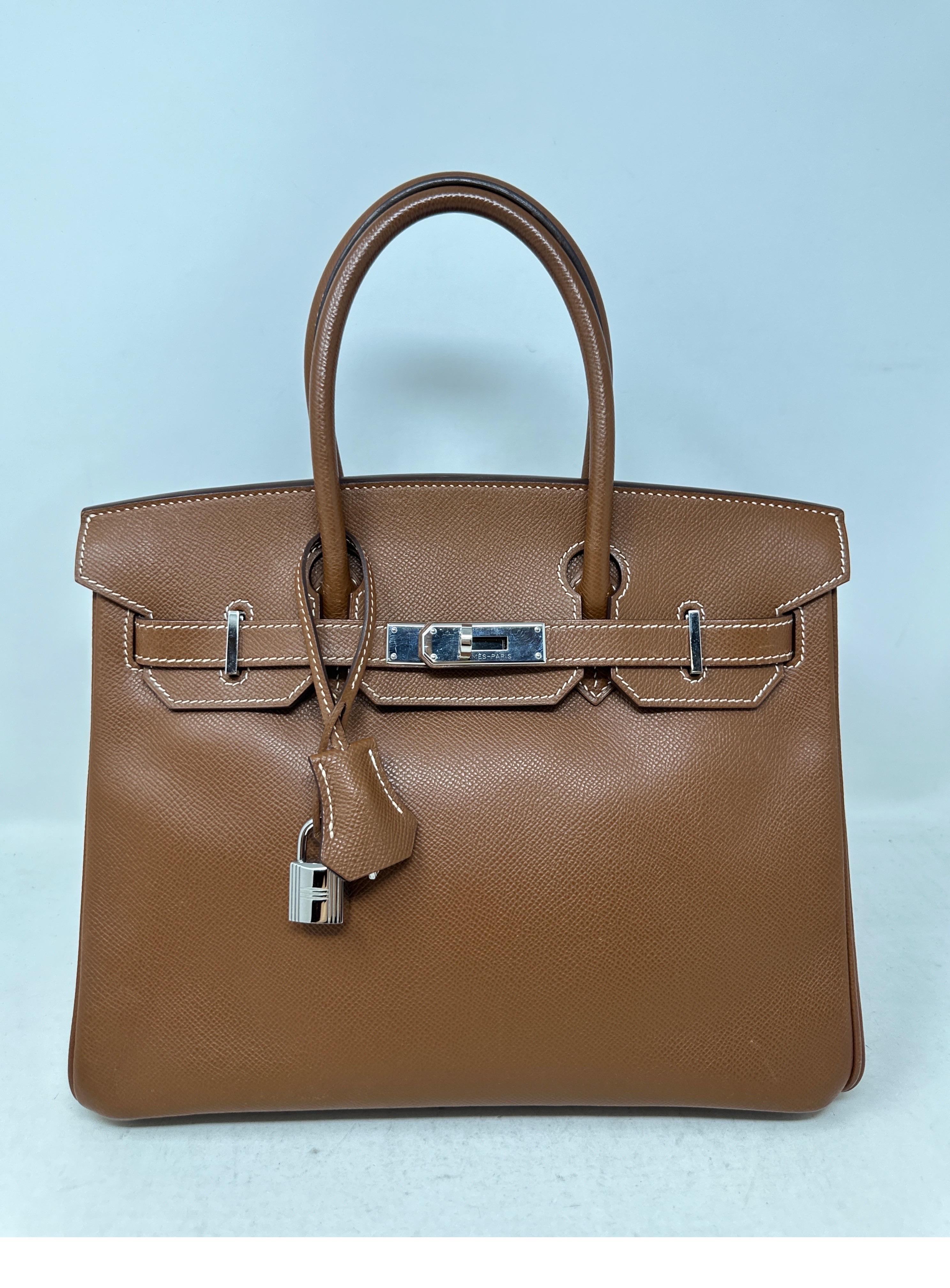Hermes Gold Birkin 30 Bag For Sale 8