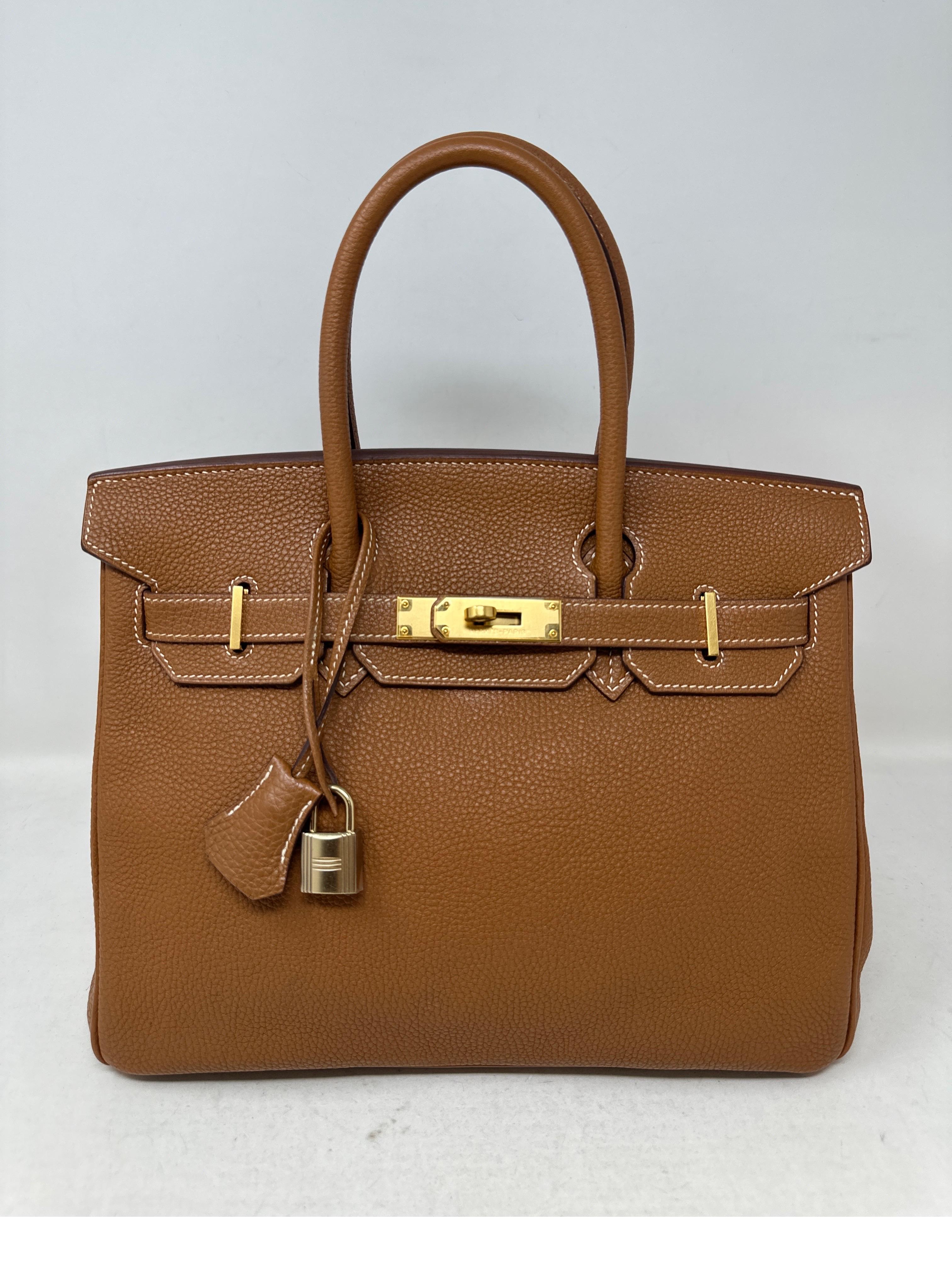 Hermes Gold Birkin 30 Bag  10