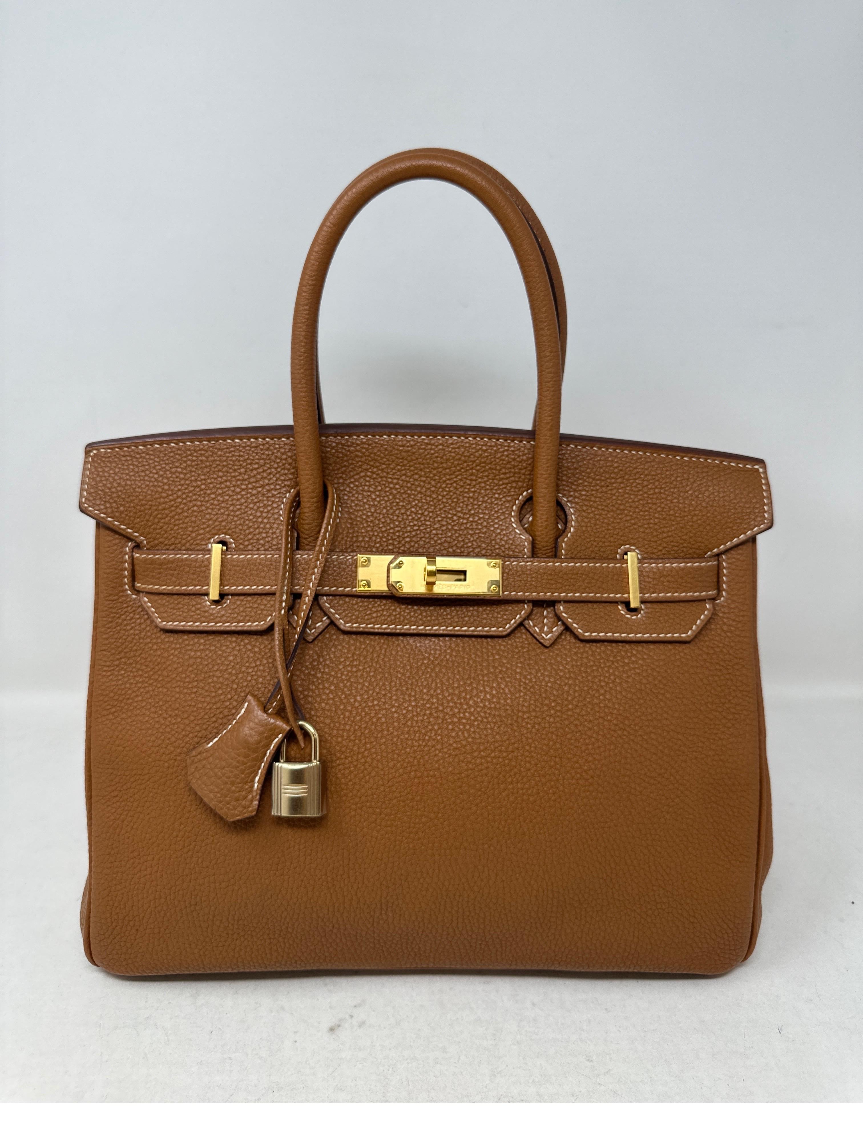 Hermes Gold Birkin 30 Bag  11