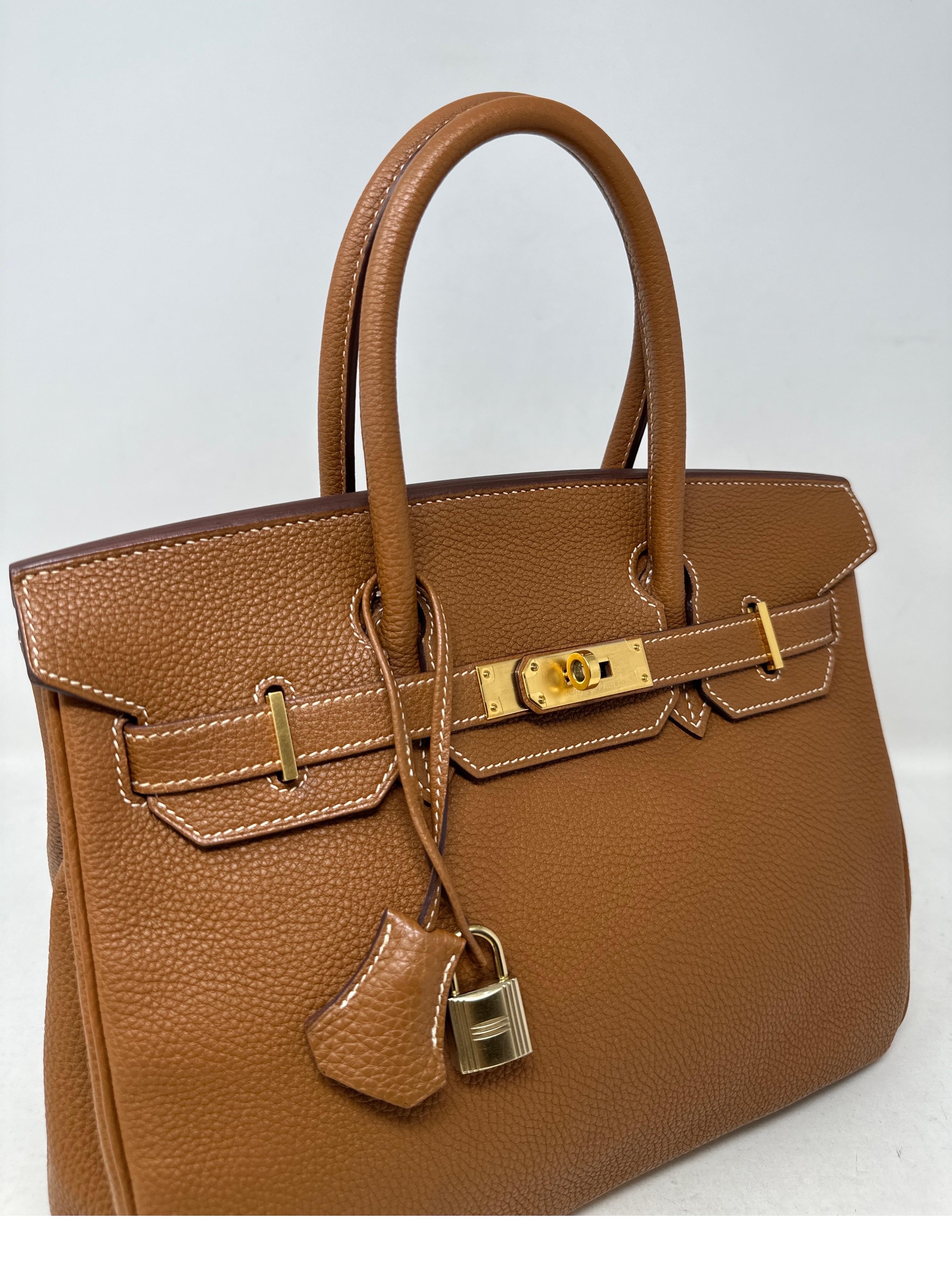 Hermes Gold Birkin 30 Bag 13