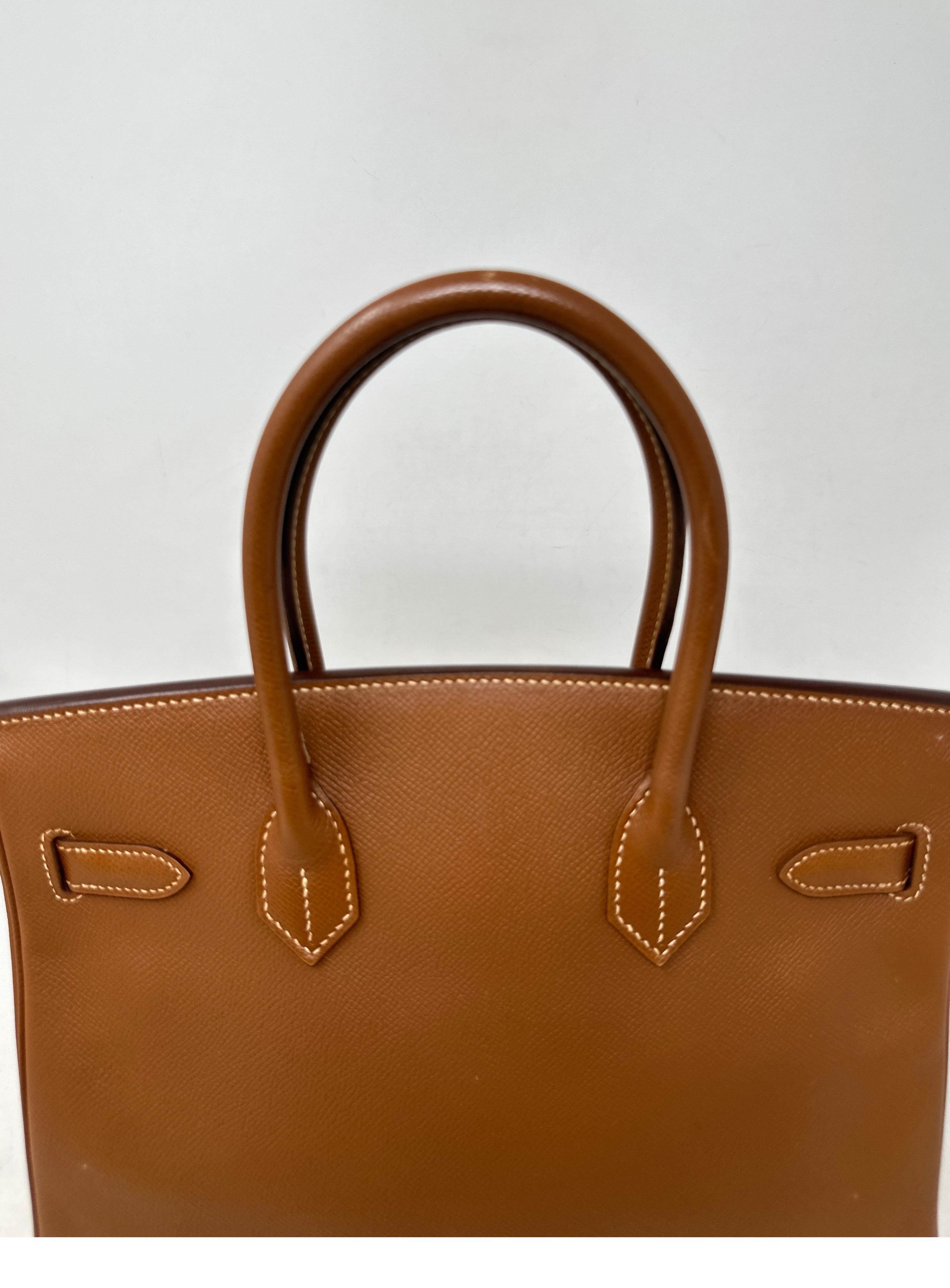 Hermes Gold Birkin 30 Bag For Sale 14
