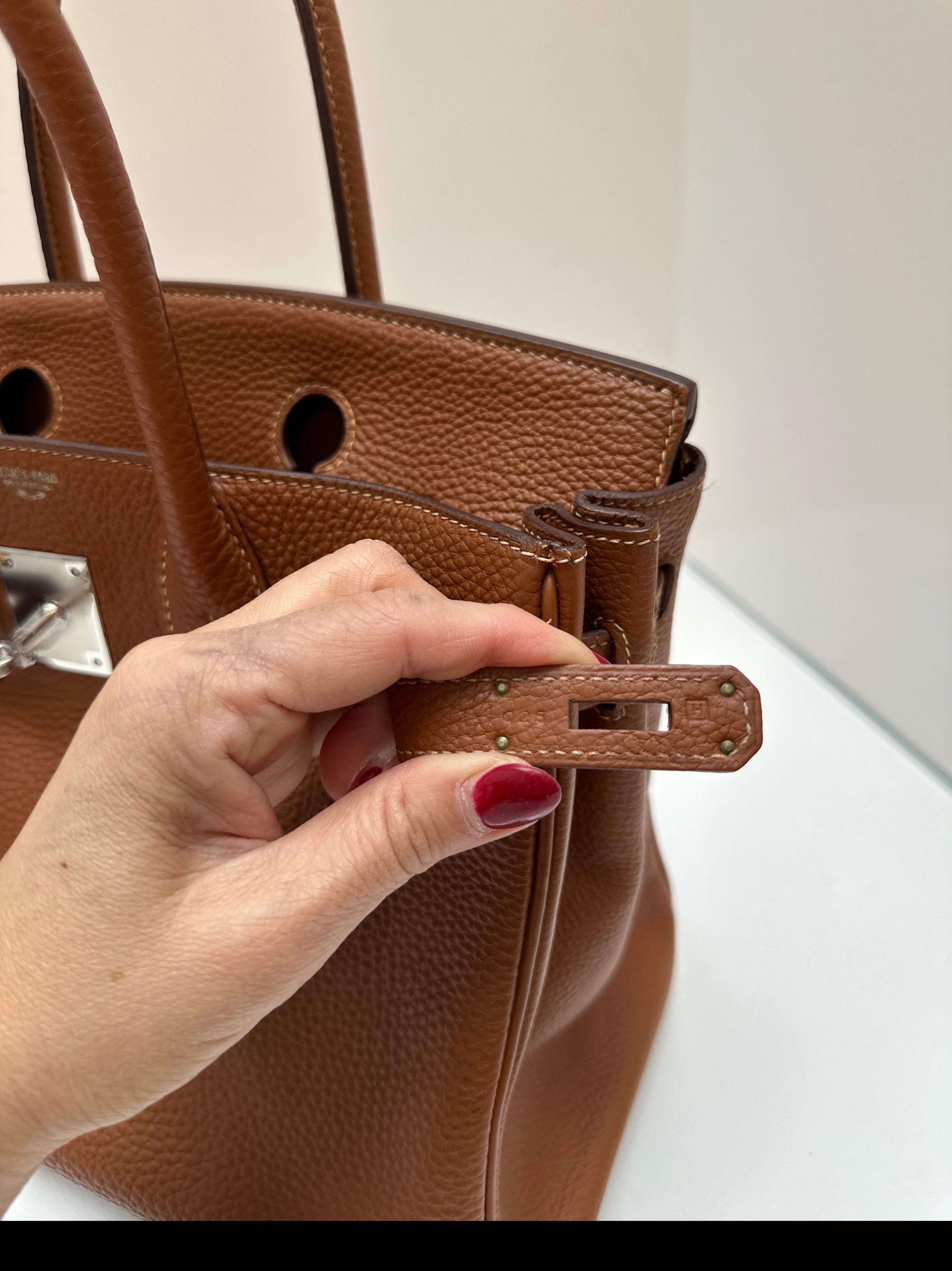 Hermes Gold Birkin 30 Bag In Good Condition In Athens, GA