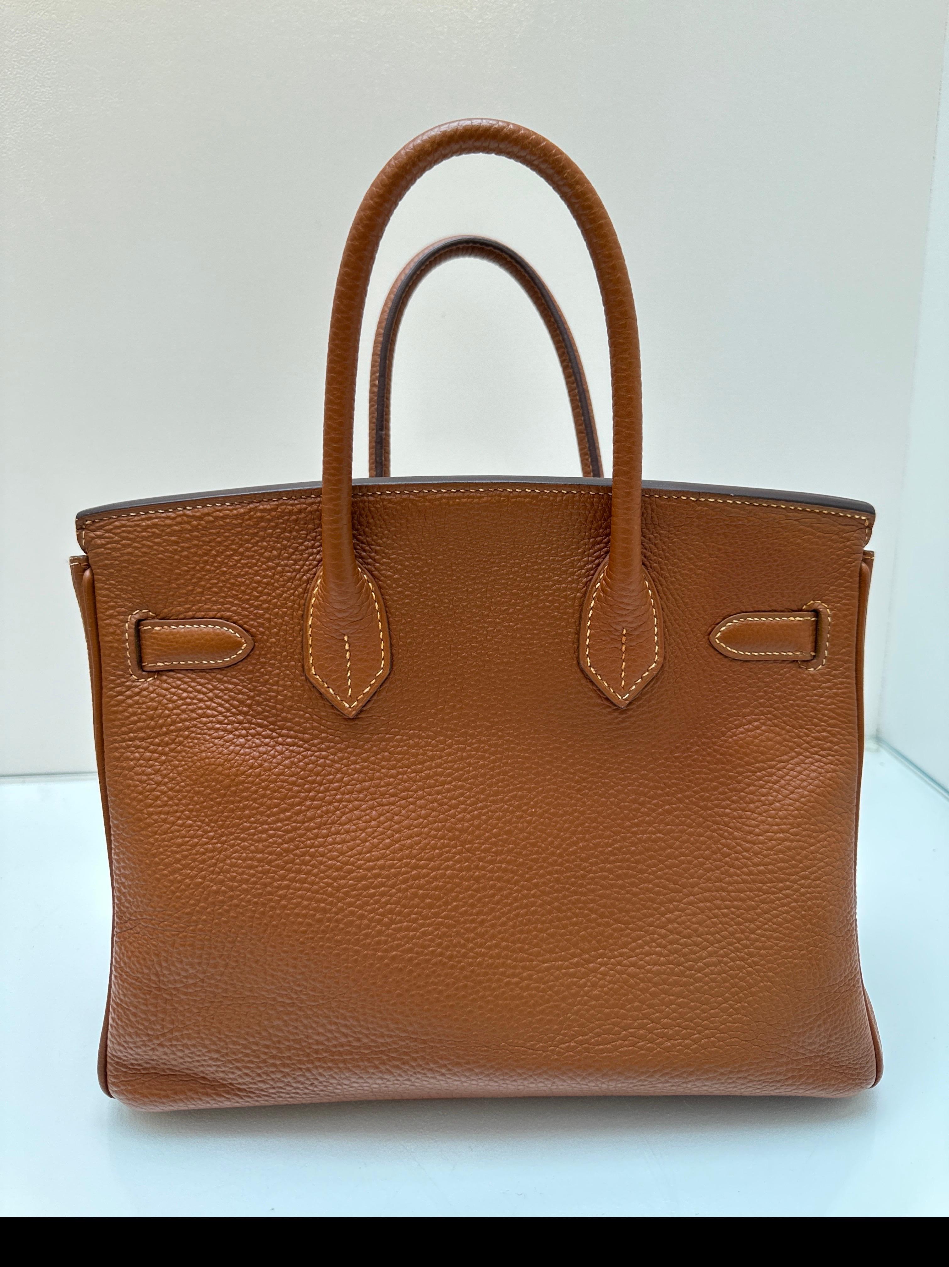 Women's or Men's Hermes Gold Birkin 30 Bag