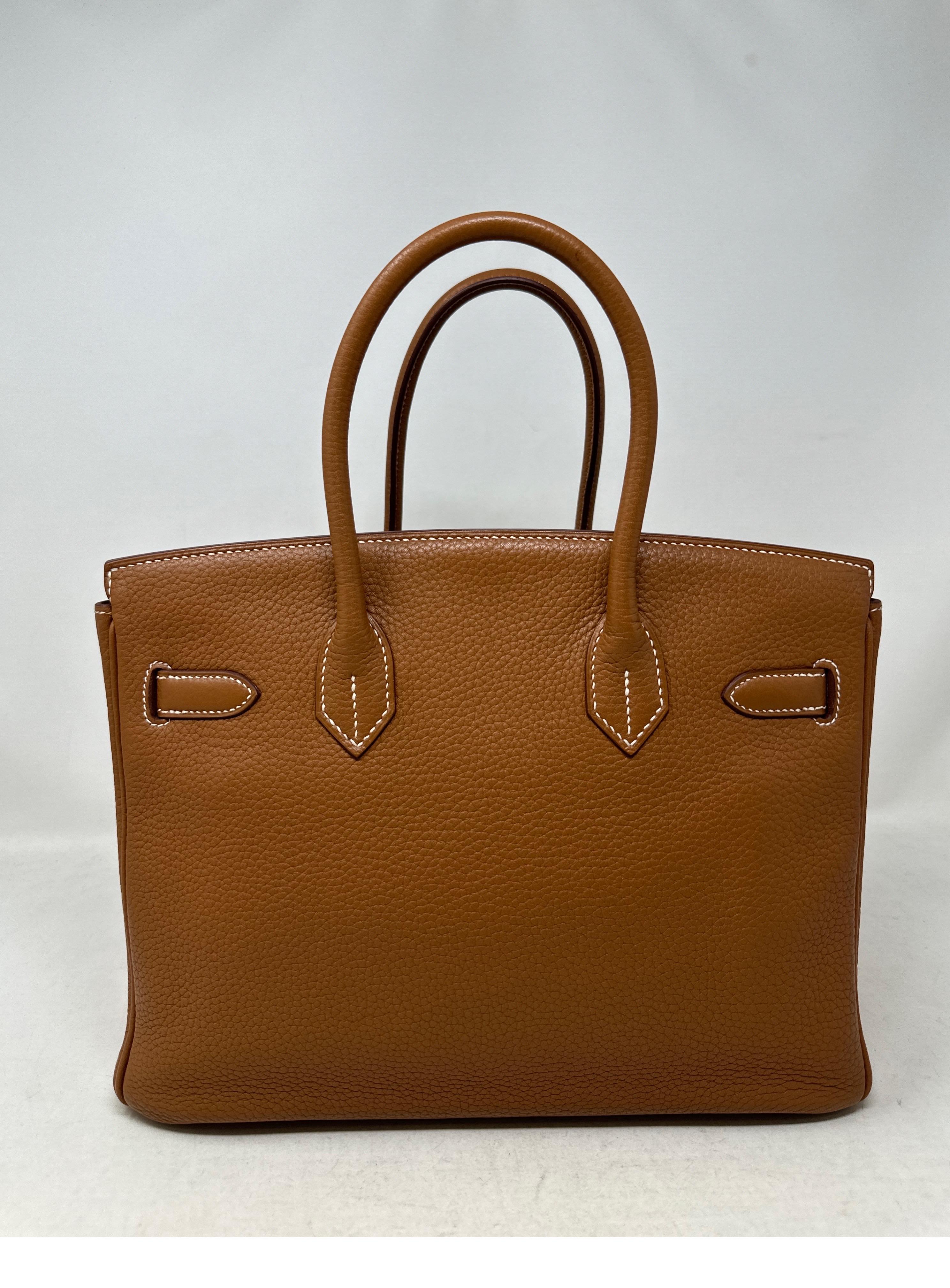 Hermes Gold Birkin 30 Bag  For Sale 2