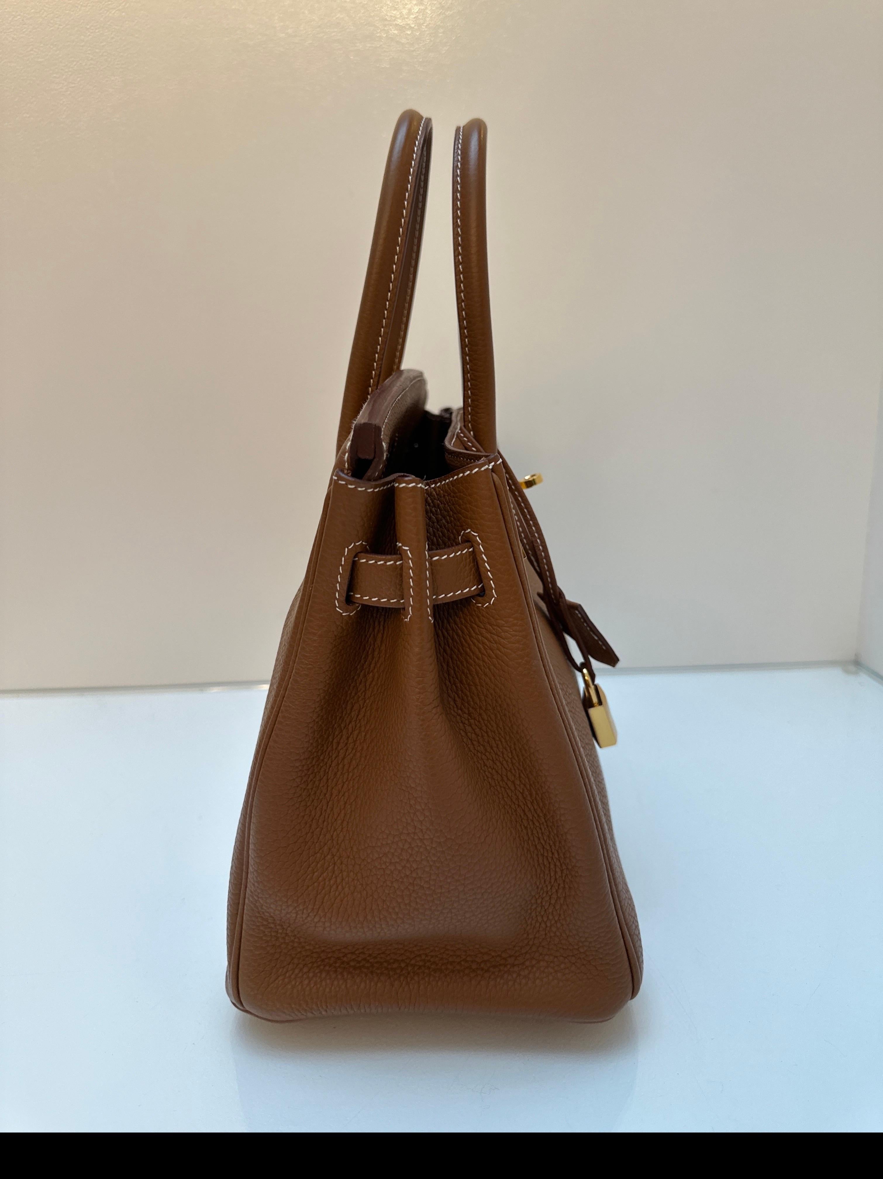 Hermes Gold Birkin 30 Bag For Sale 2