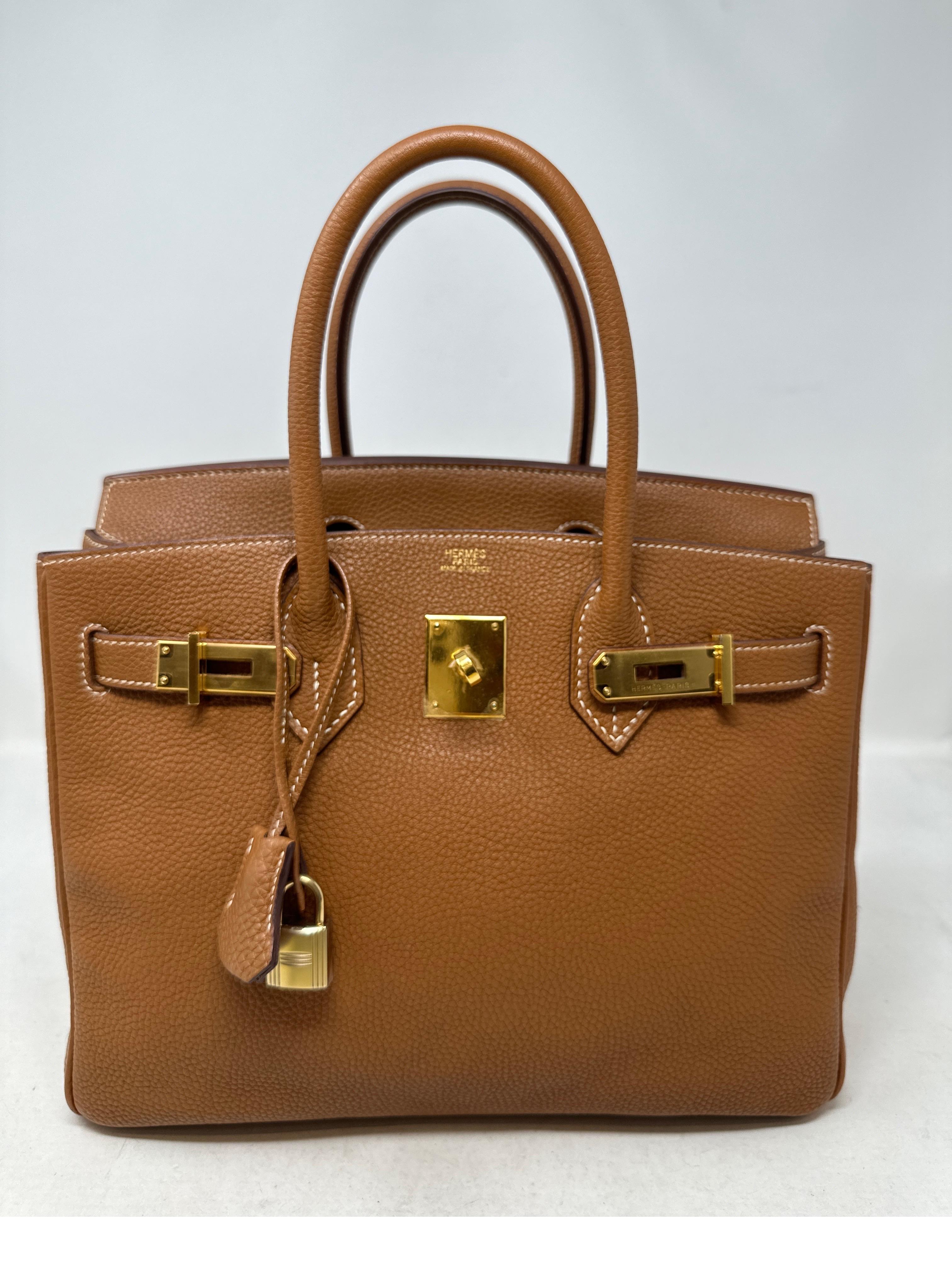 Hermes Gold Birkin 30 Bag  3