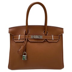 Hermes Gold Birkin 30 Bag