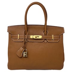 Hermes Gold Birkin 30 Bag