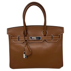 Borsa Birkin 30 in oro di Hermes