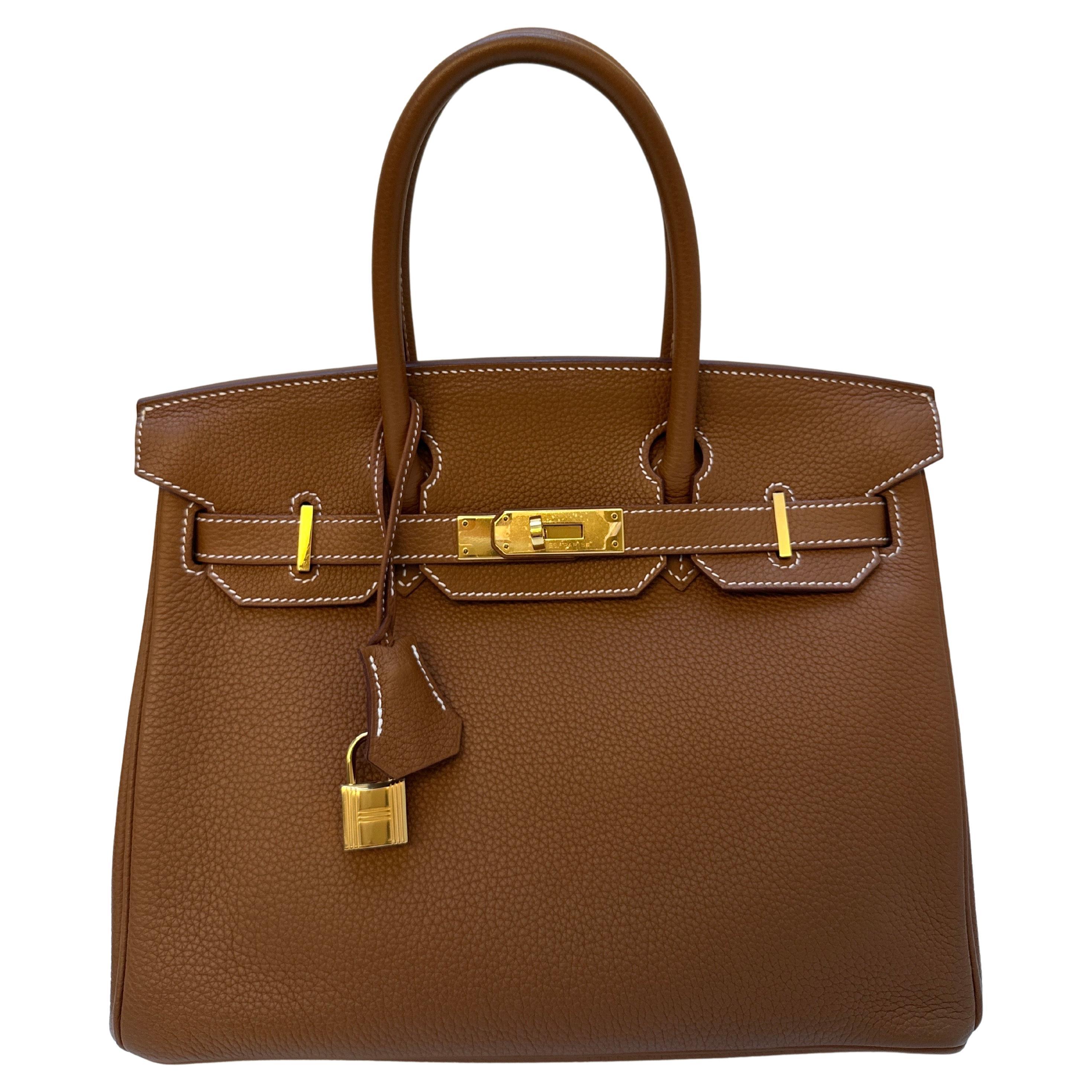 Hermes Gold Birkin 30 Bag For Sale
