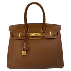Hermes Gold Birkin 30 Bag