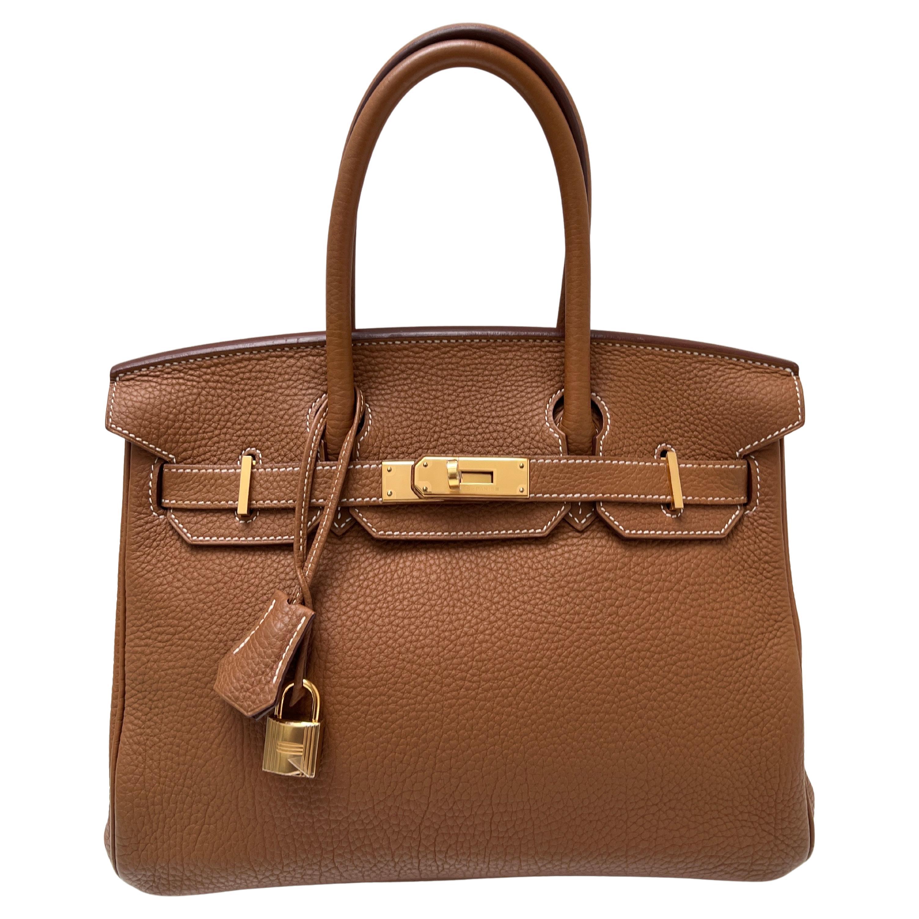Hermes Gold Birkin 30 Bag For Sale