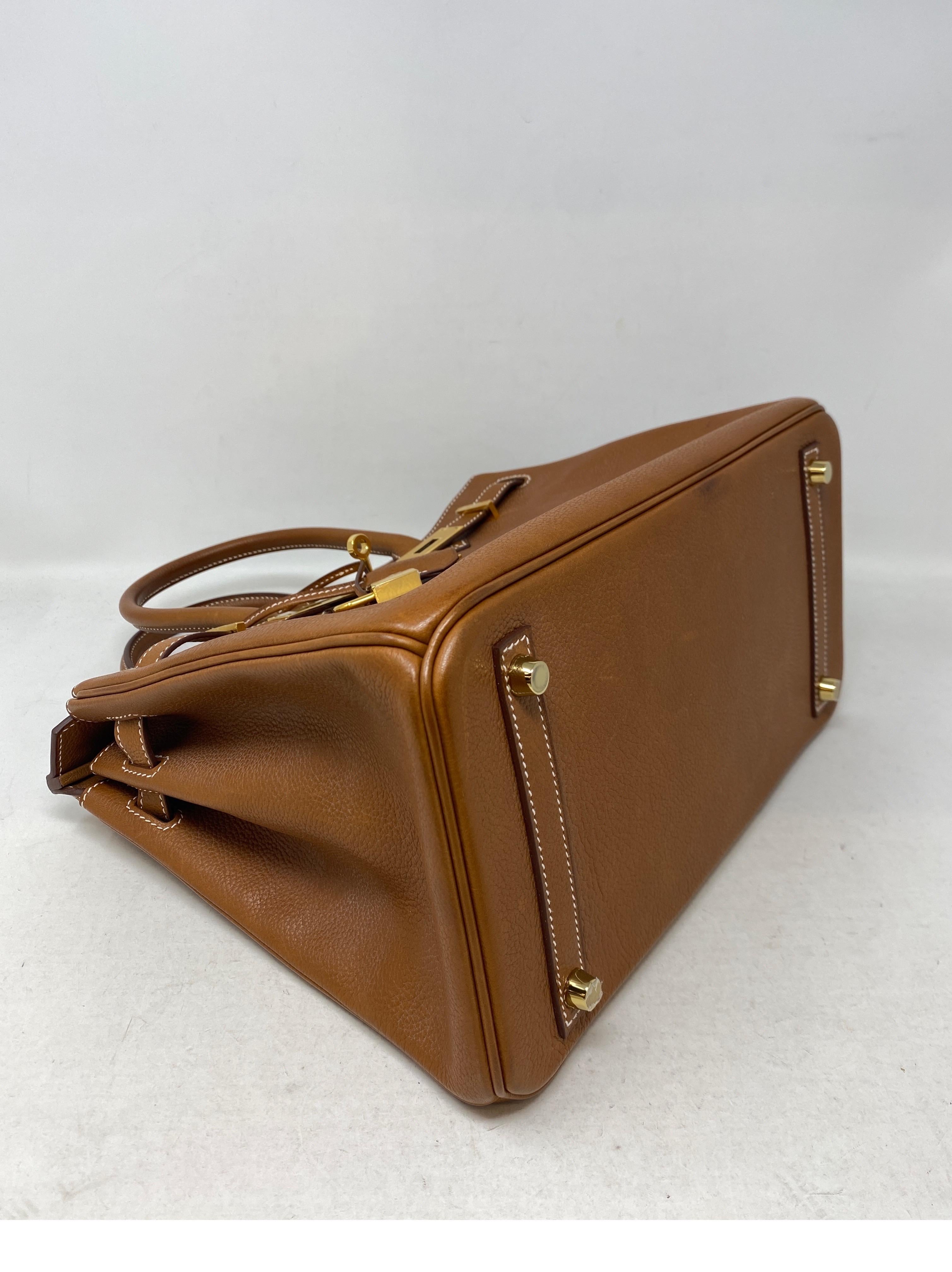Hermes Gold Birkin 30 Barenia Fauborg Tasche 5