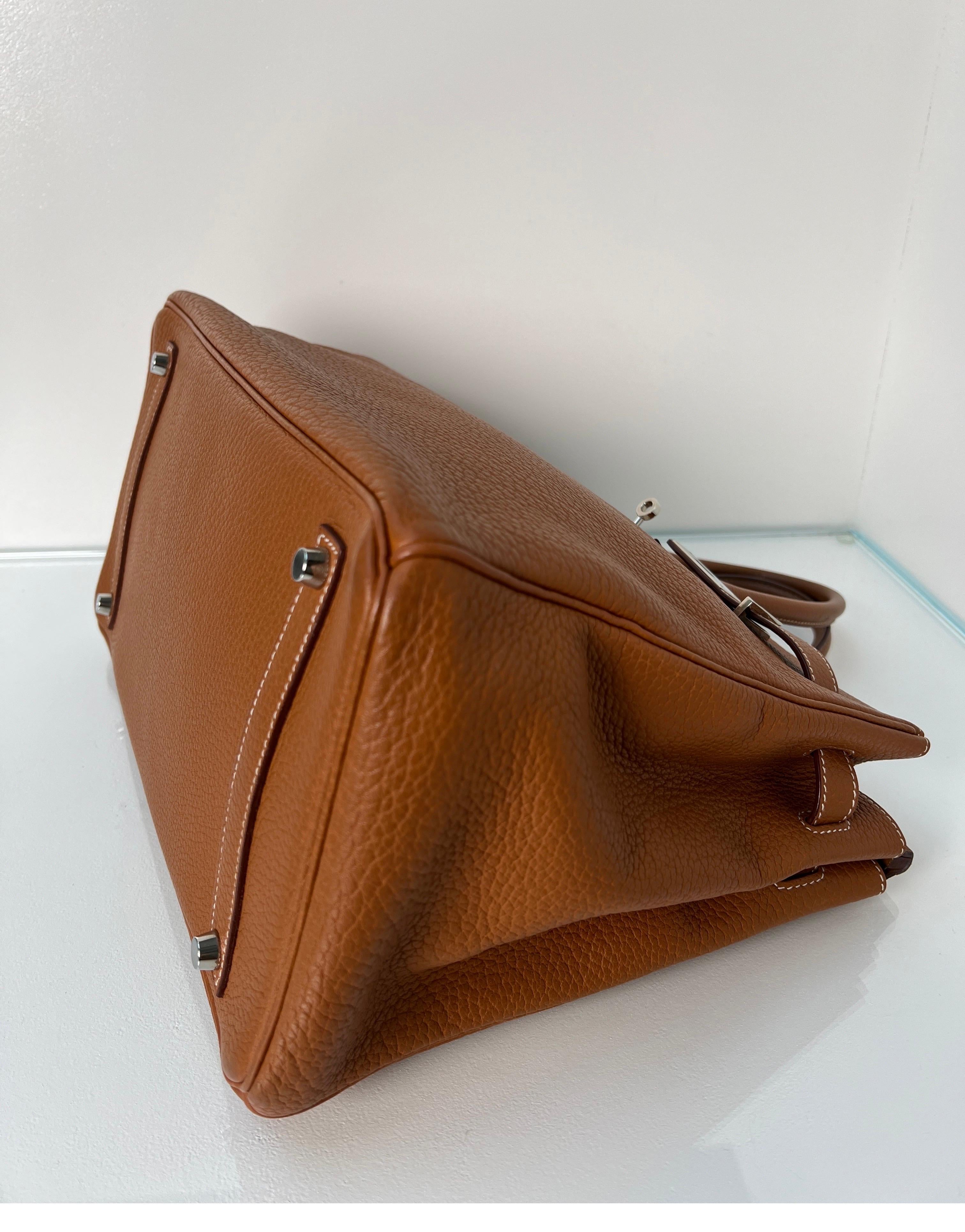 Hermes Gold Birkin 35 Bag 5