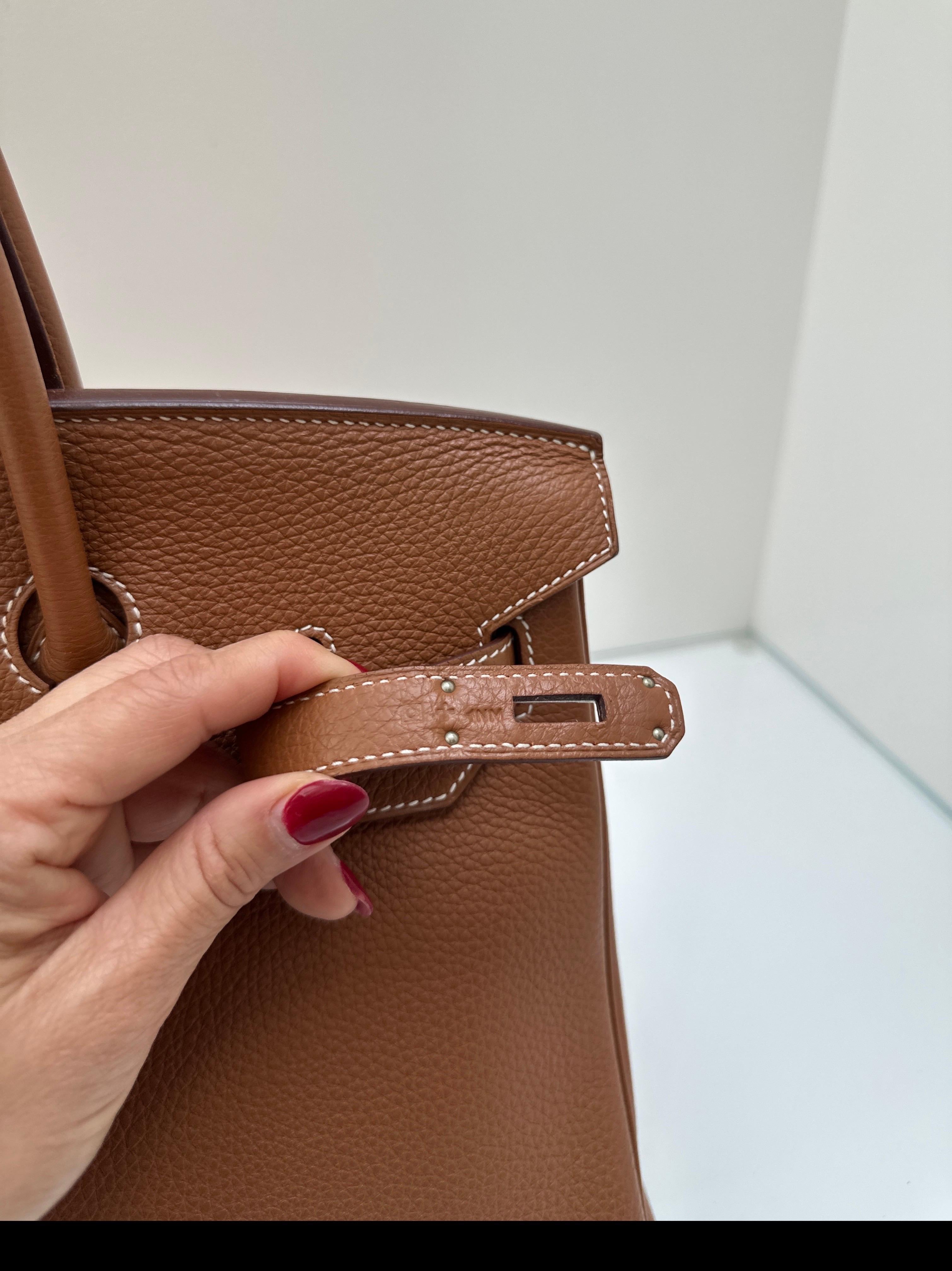 Hermes Gold Birkin 35 Bag 5
