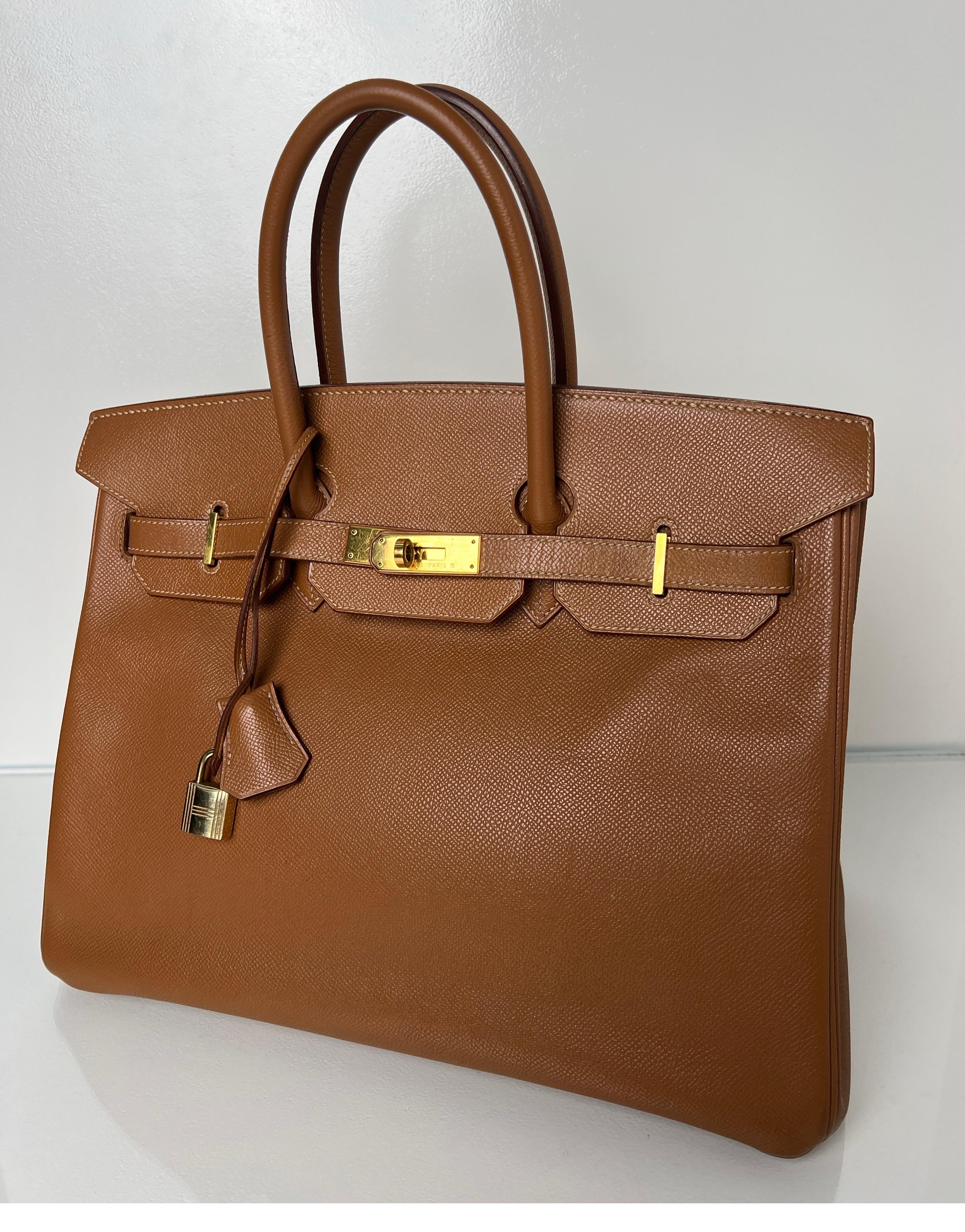 Hermes Gold Birkin 35 Bag 6