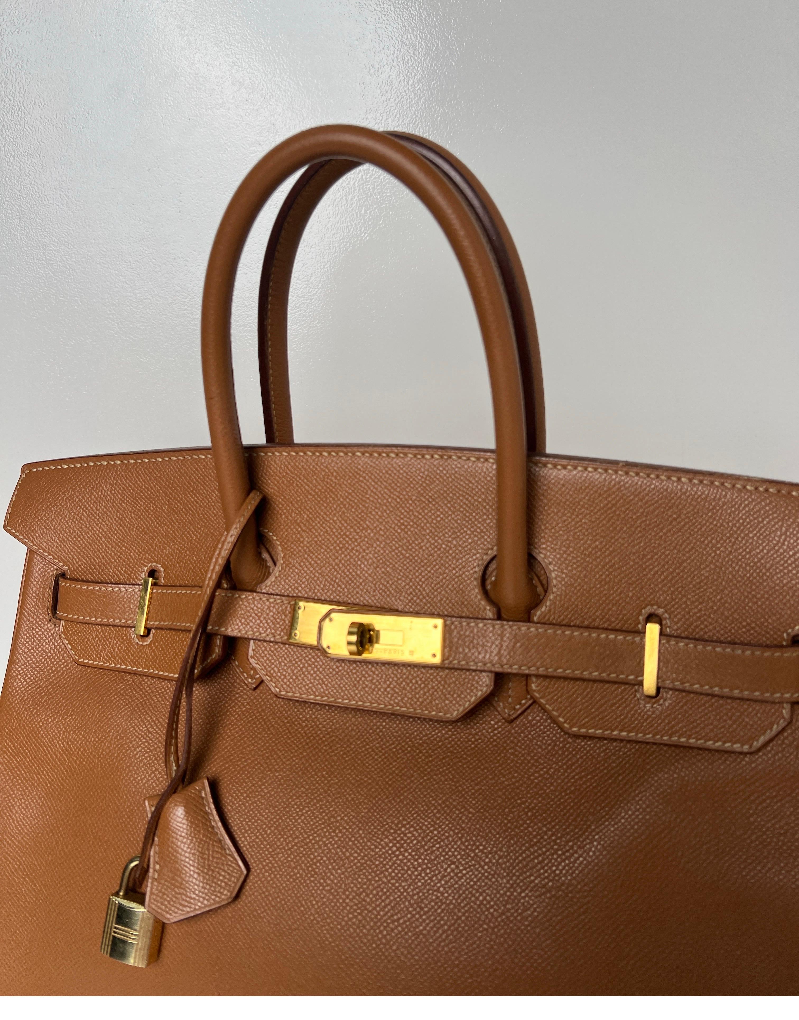 Hermes Gold Birkin 35 Bag 7