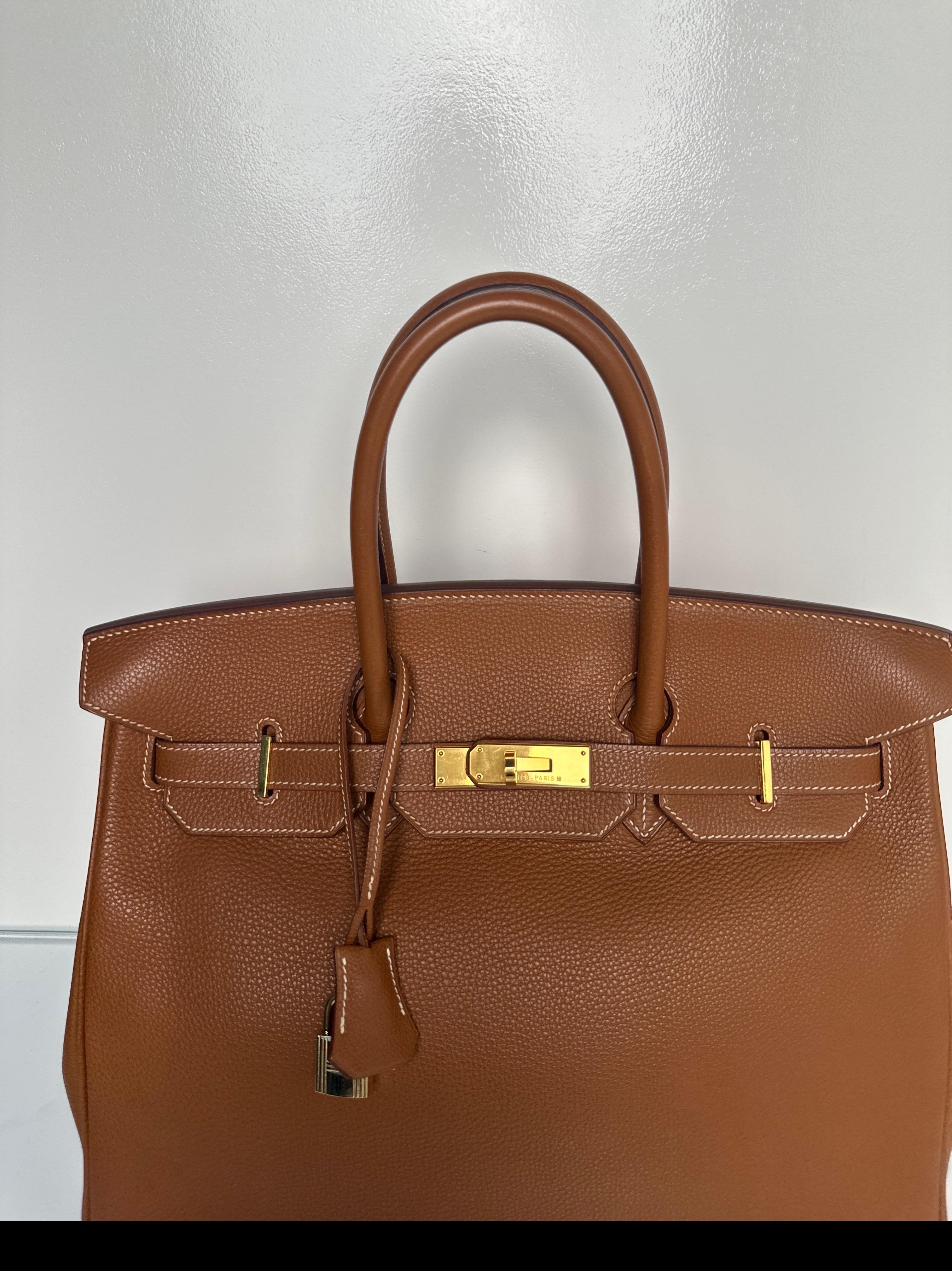 Hermes Gold Birkin 35 Bag 7