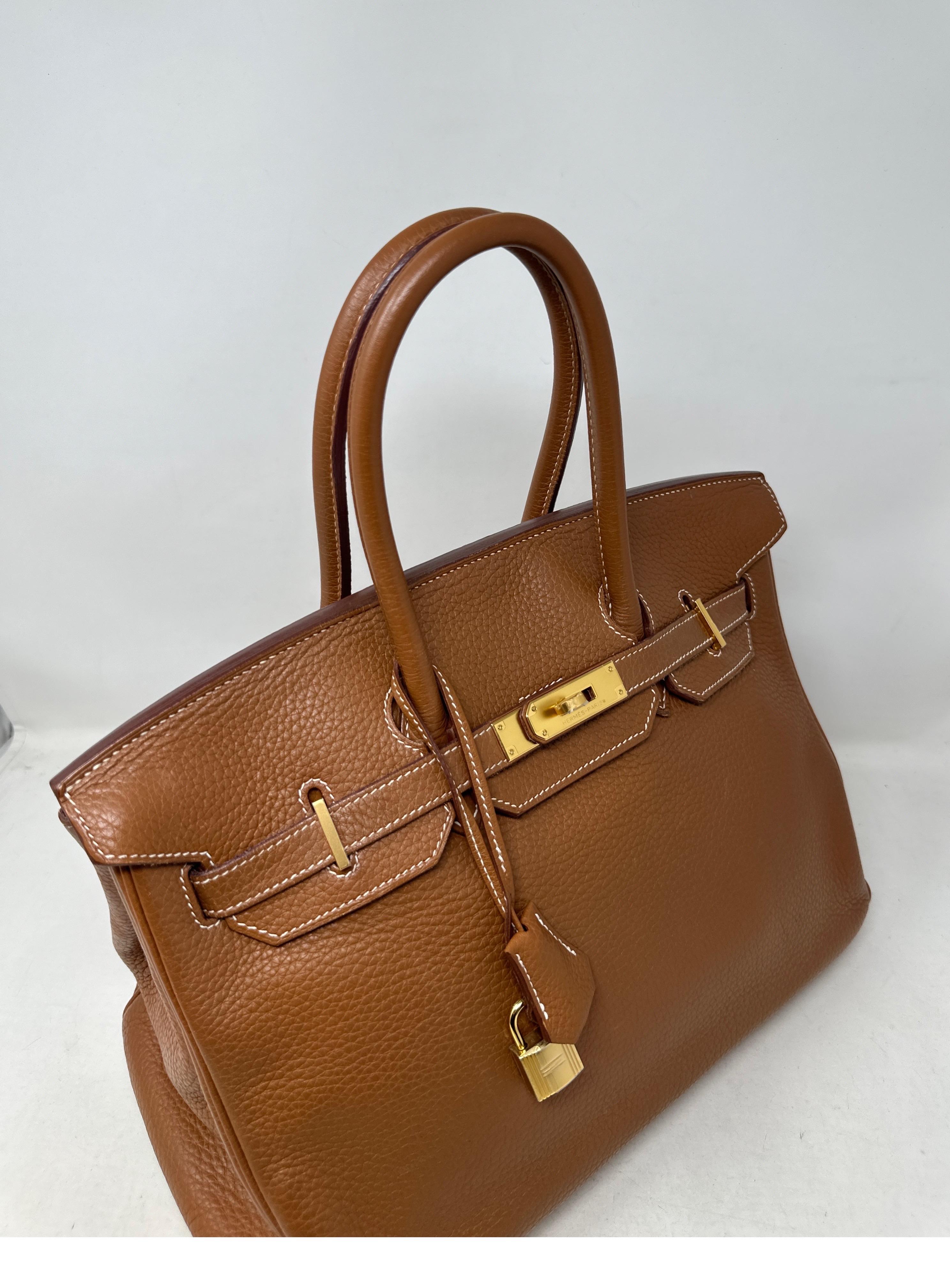 Hermes Gold Birkin 35 Bag  For Sale 9