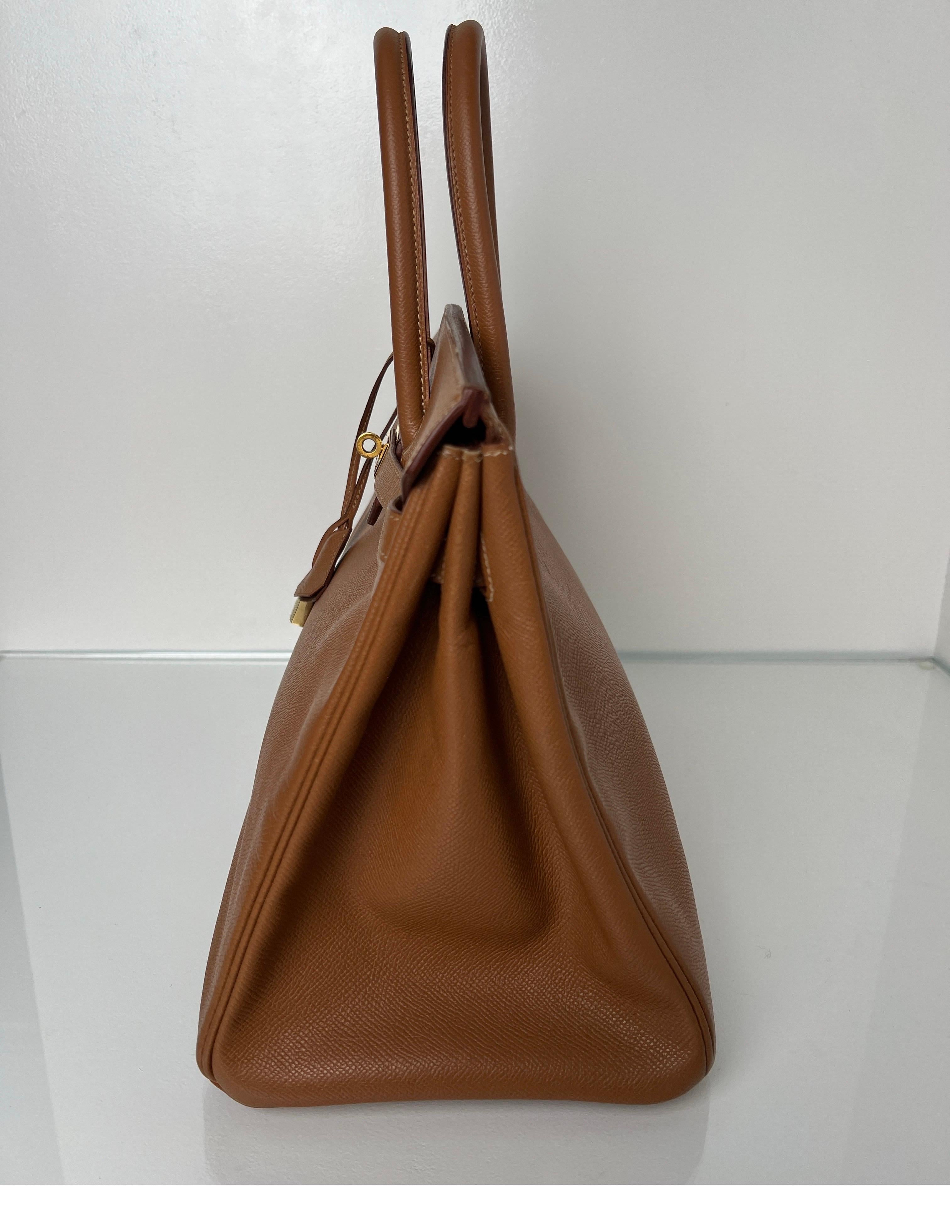 Hermes Gold Birkin 35 Bag 8