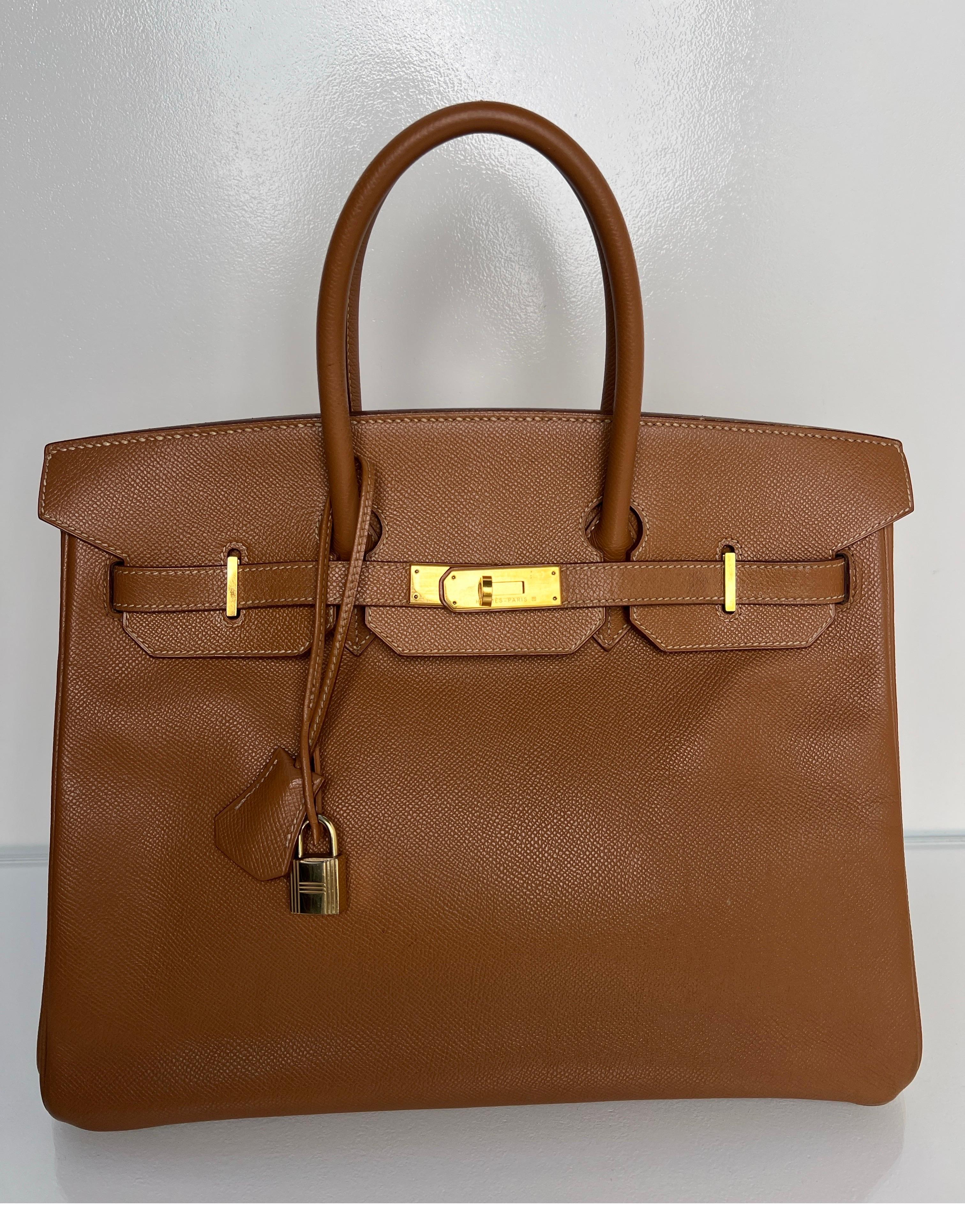 Hermes Gold Birkin 35 Bag 8