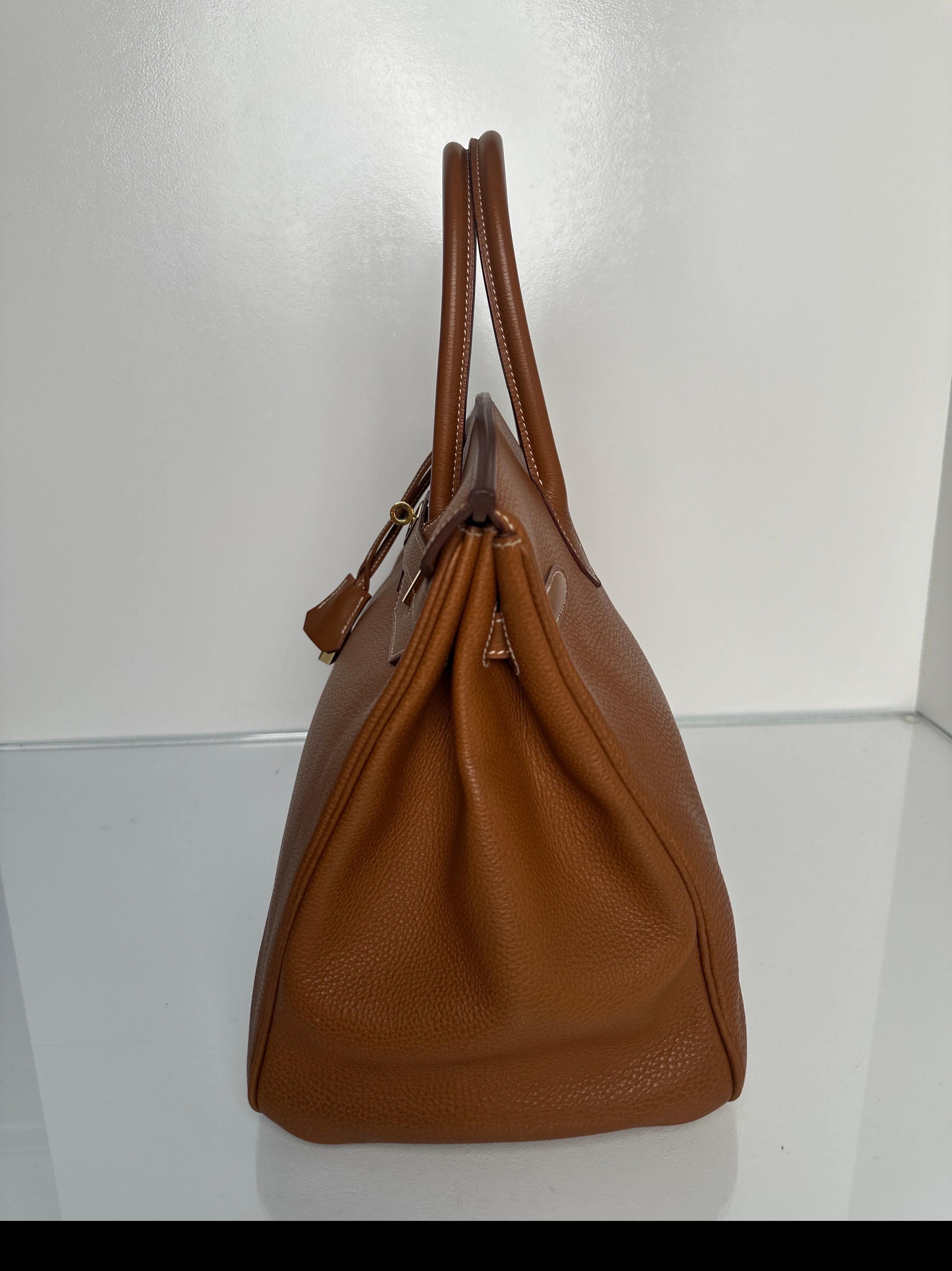 Hermes Gold Birkin 35 Bag 10