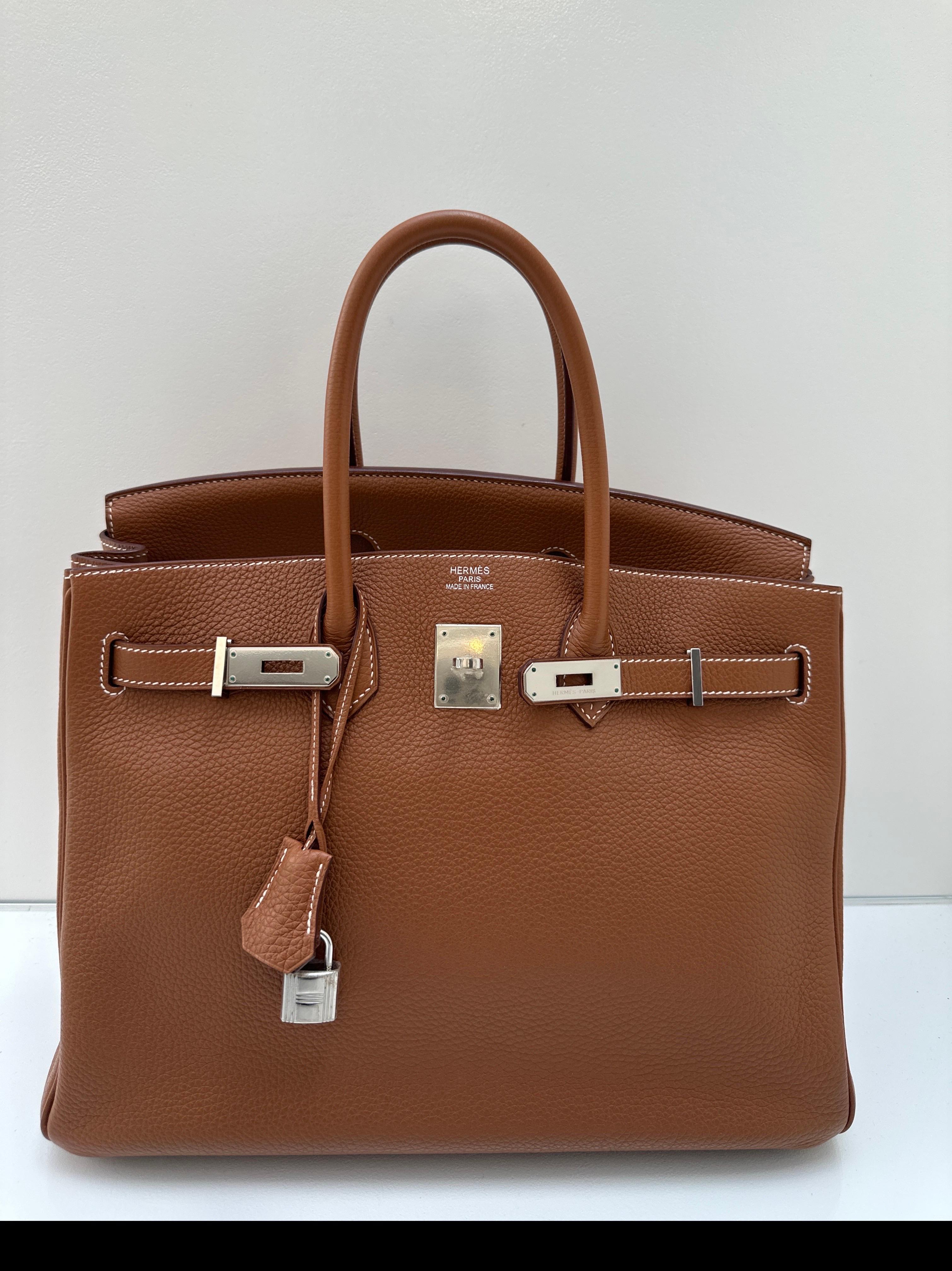 Hermes Gold Birkin 35 Bag 10
