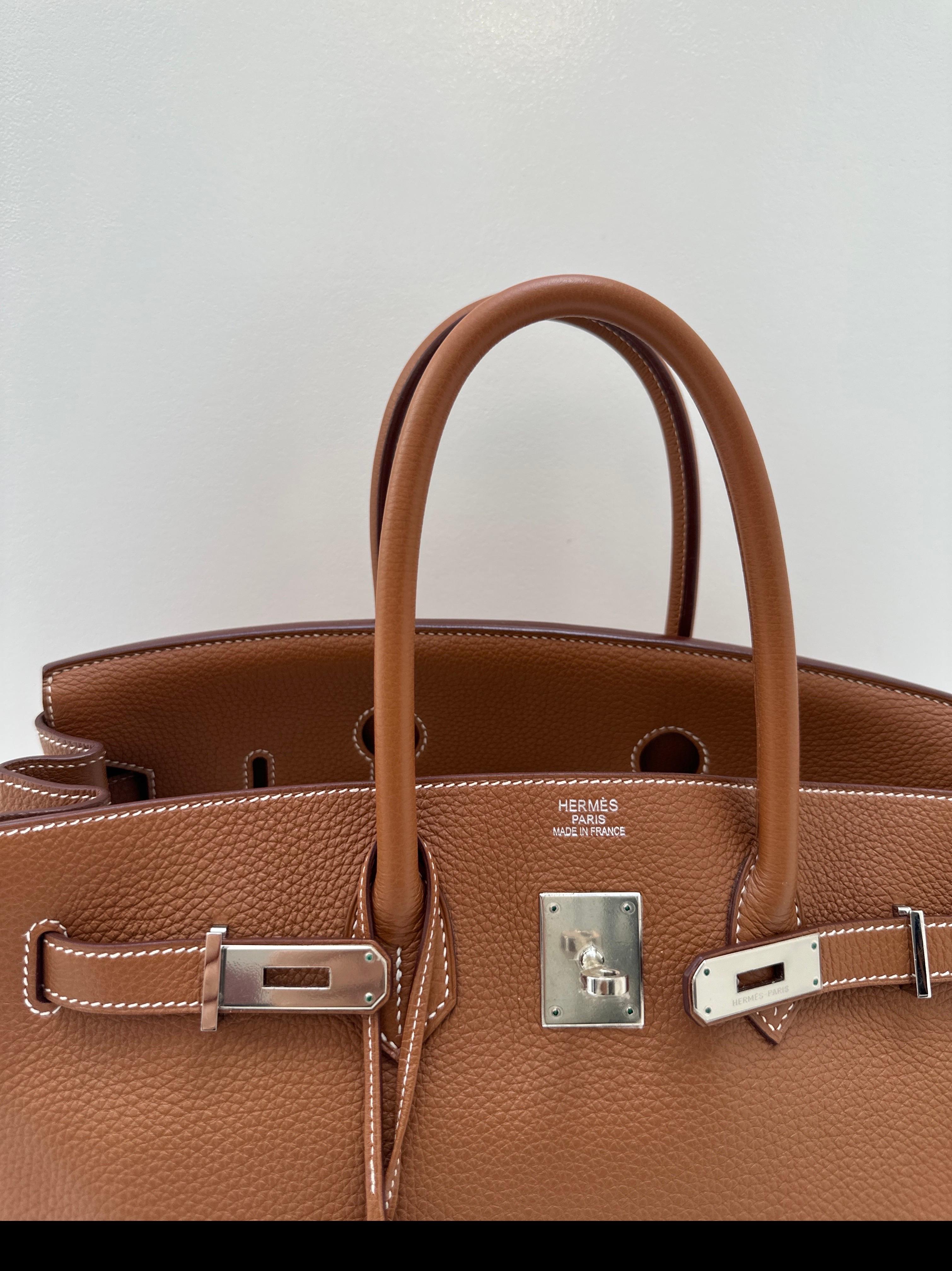 Hermes Gold Birkin 35 Bag 11