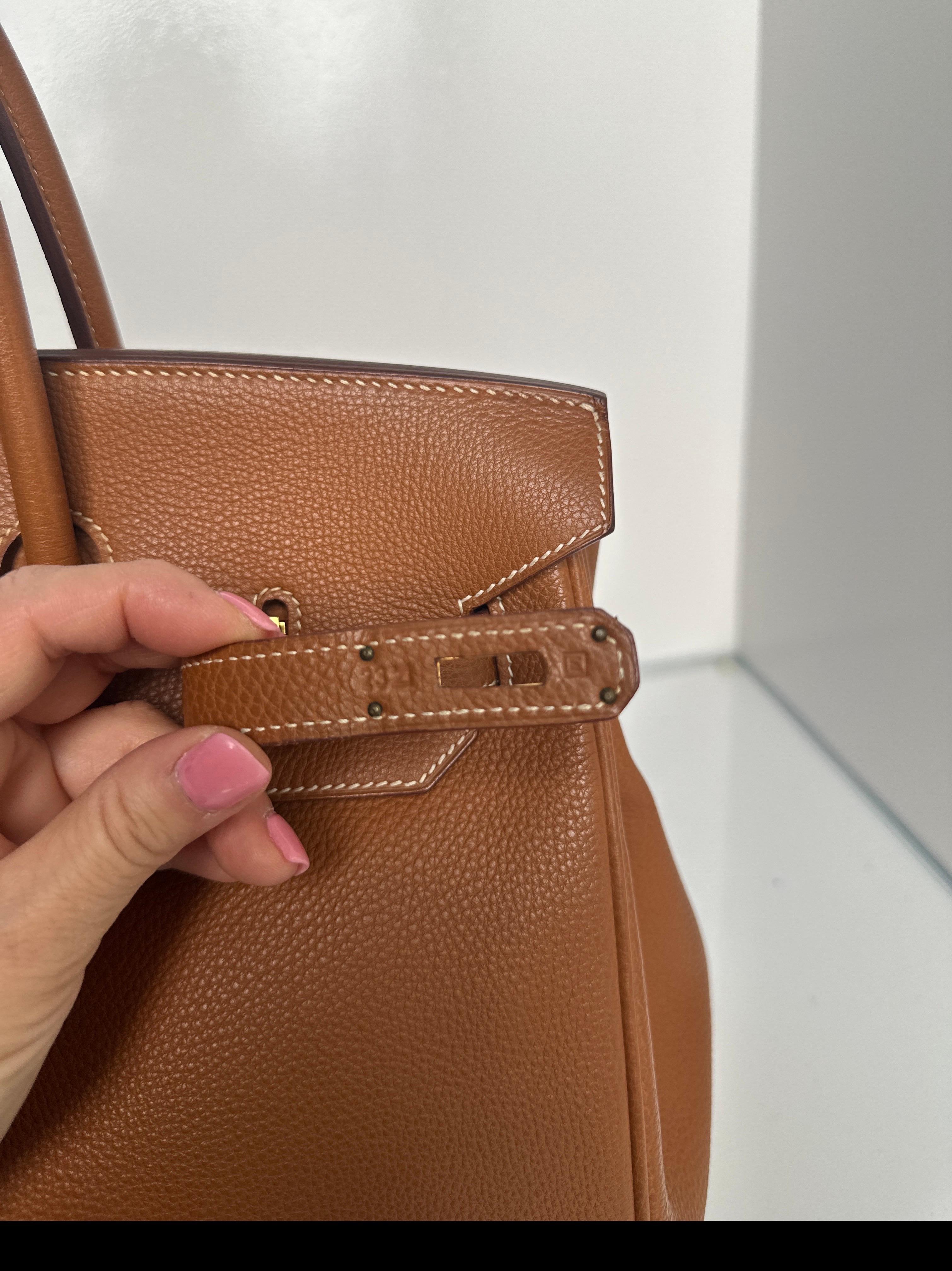 Hermes Gold Birkin 35 Bag 12
