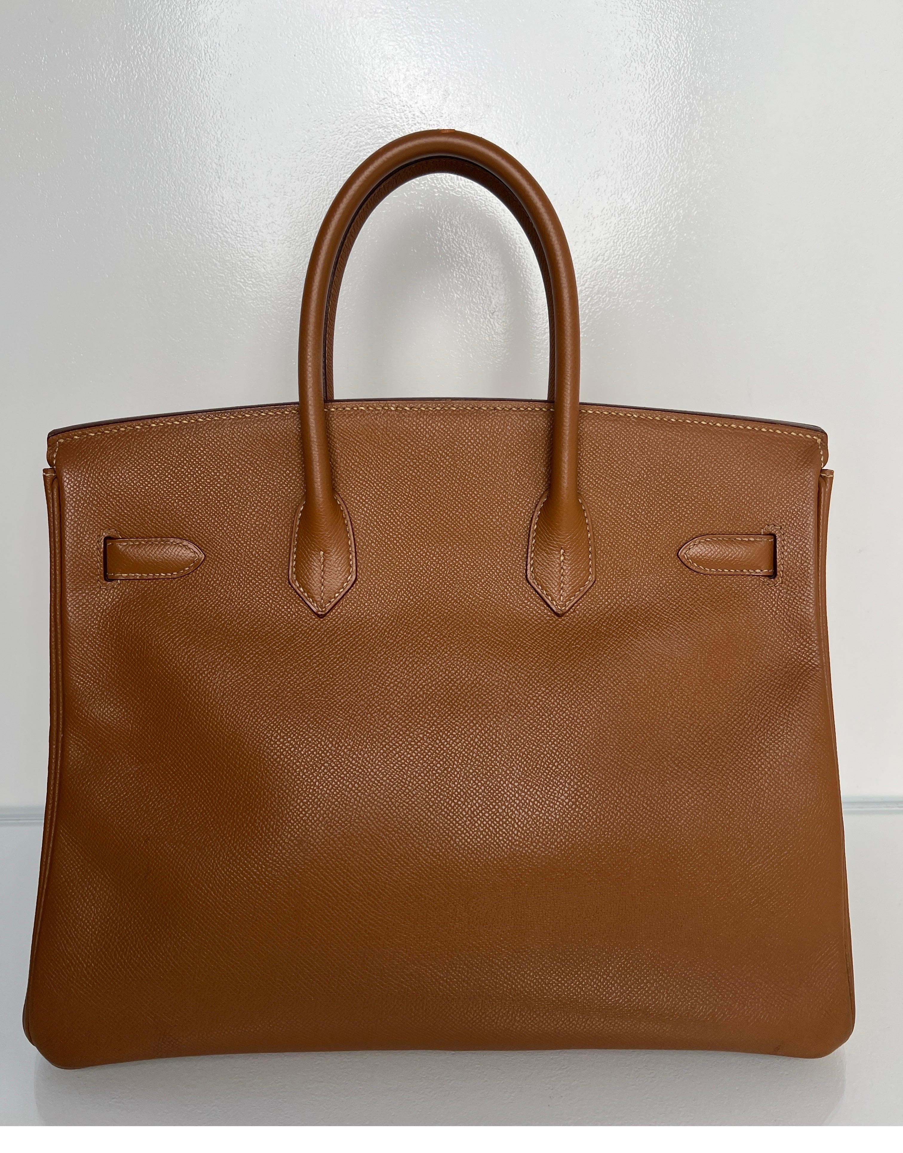 Hermes Gold Birkin 35 Bag 12