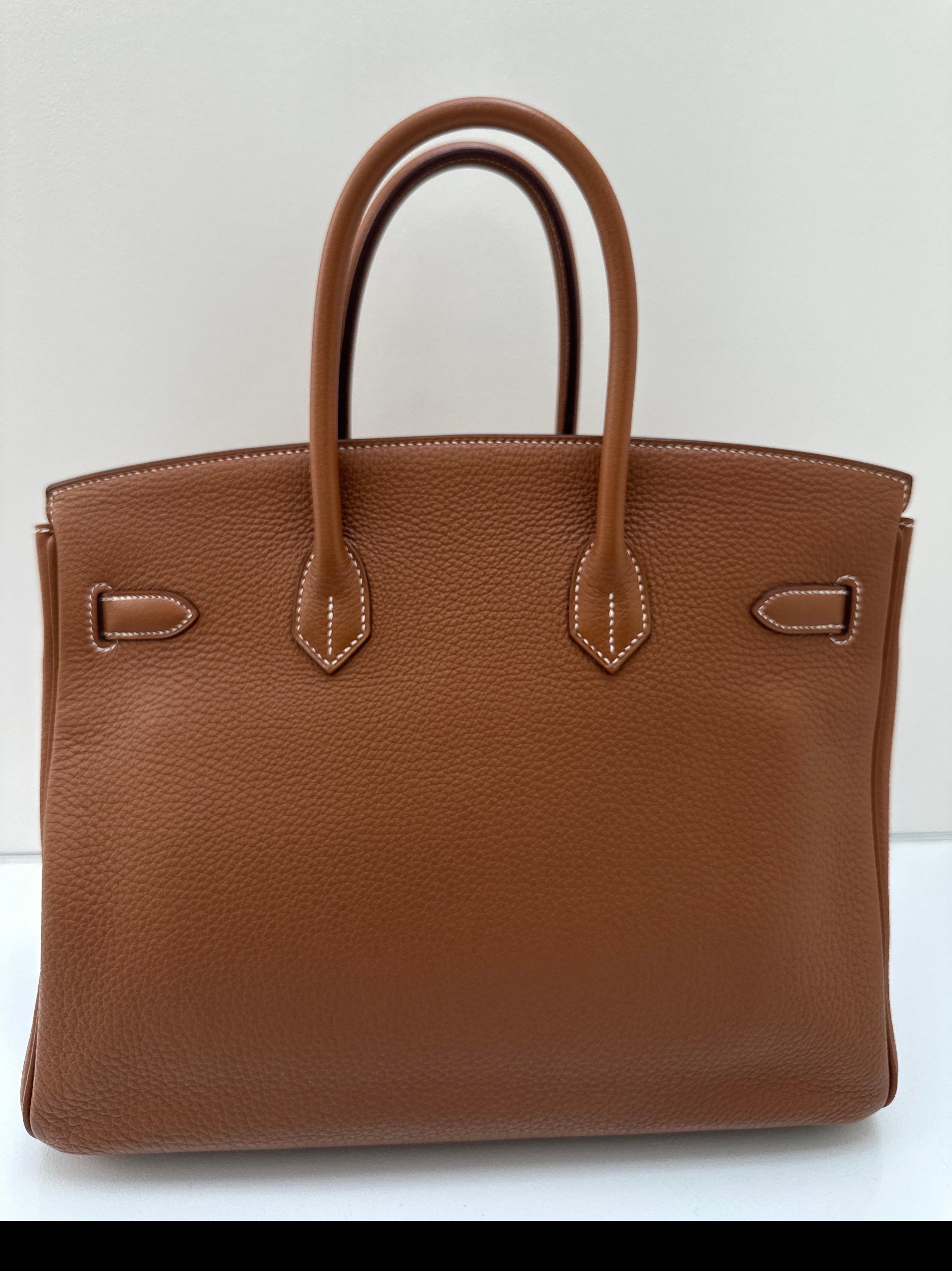 Hermes Gold Birkin 35 Bag 12
