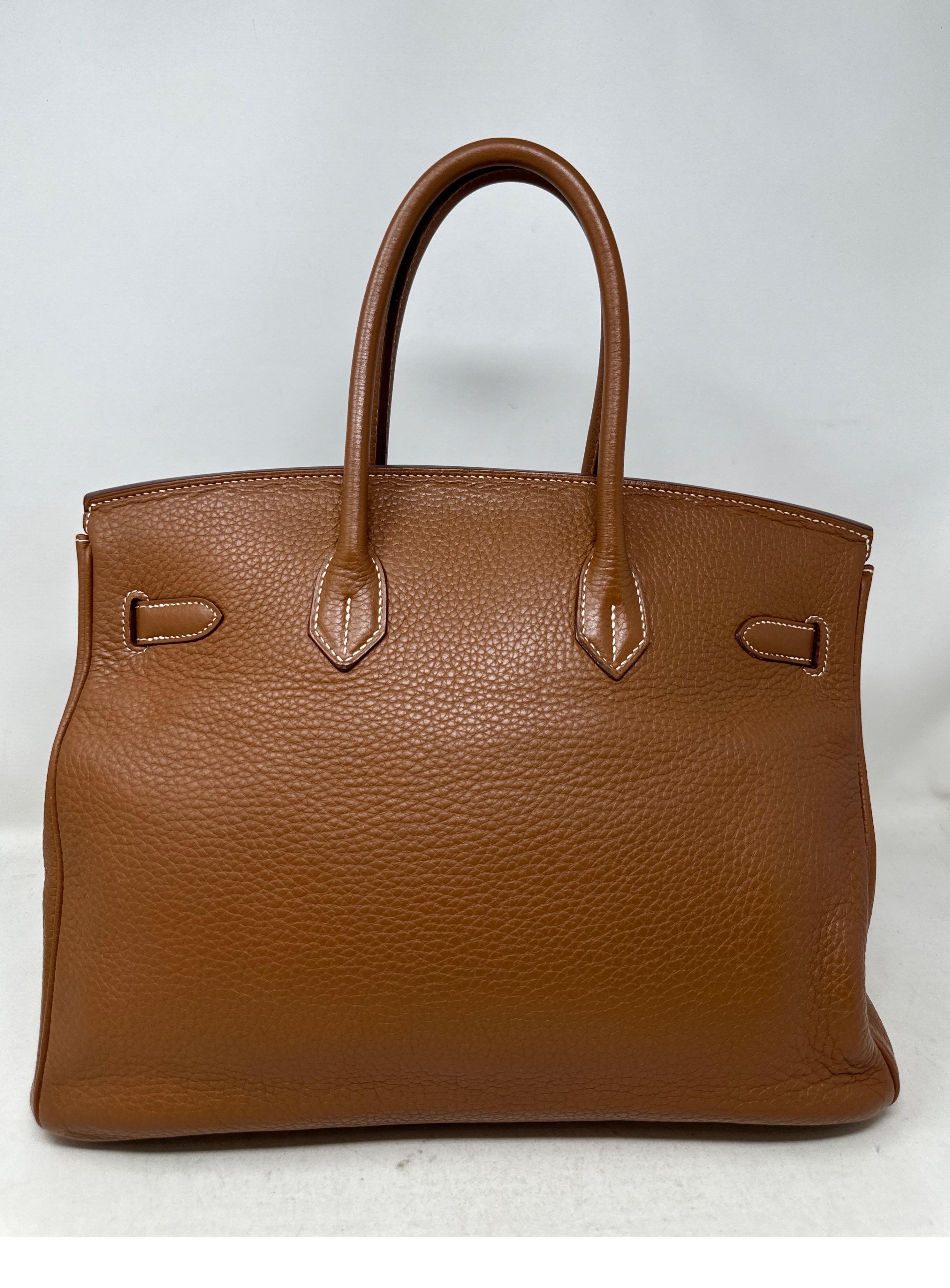 Hermes Gold Birkin 35 Bag  For Sale 14