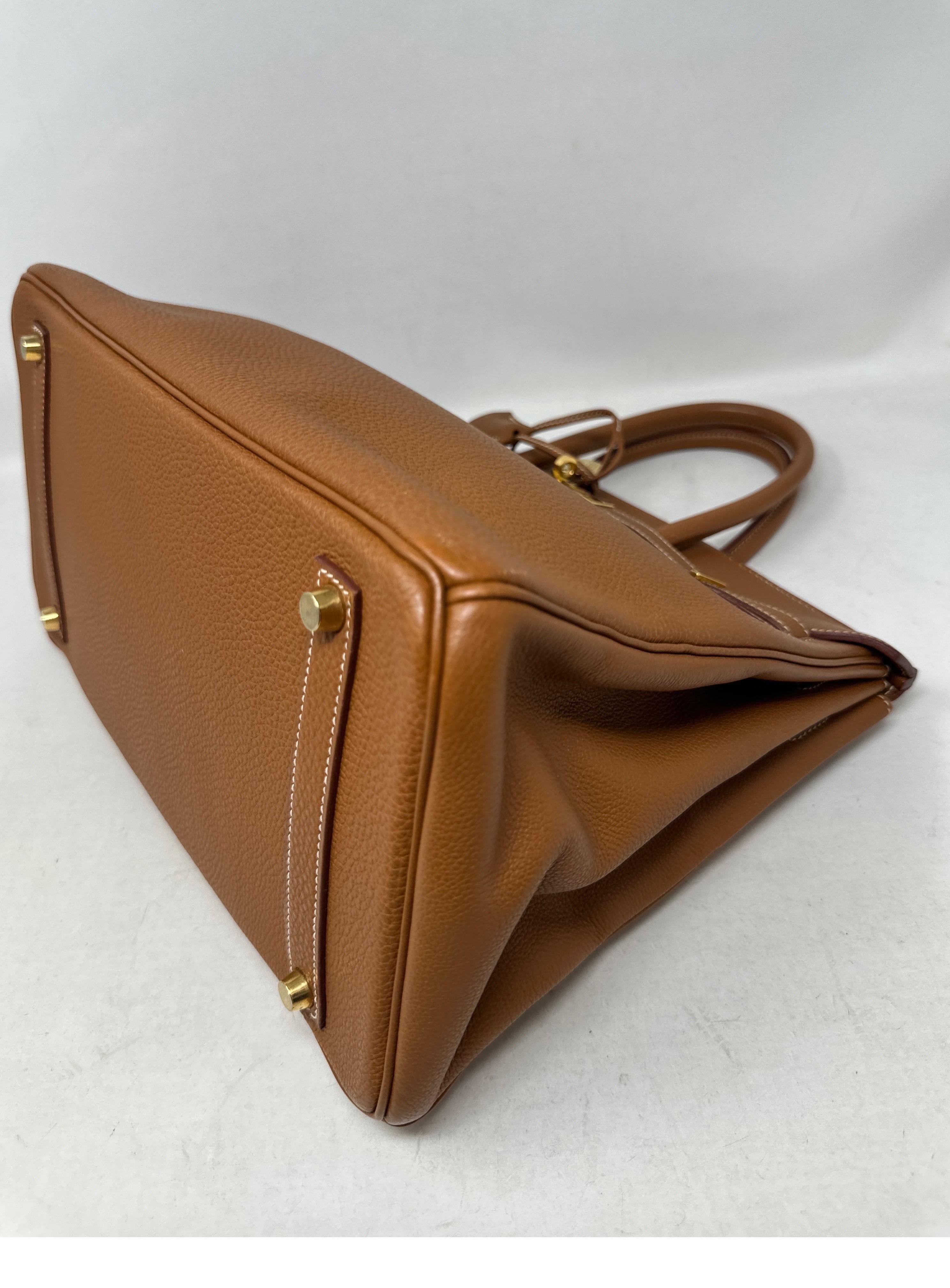 Hermes Gold Birkin 35 Bag  For Sale 14