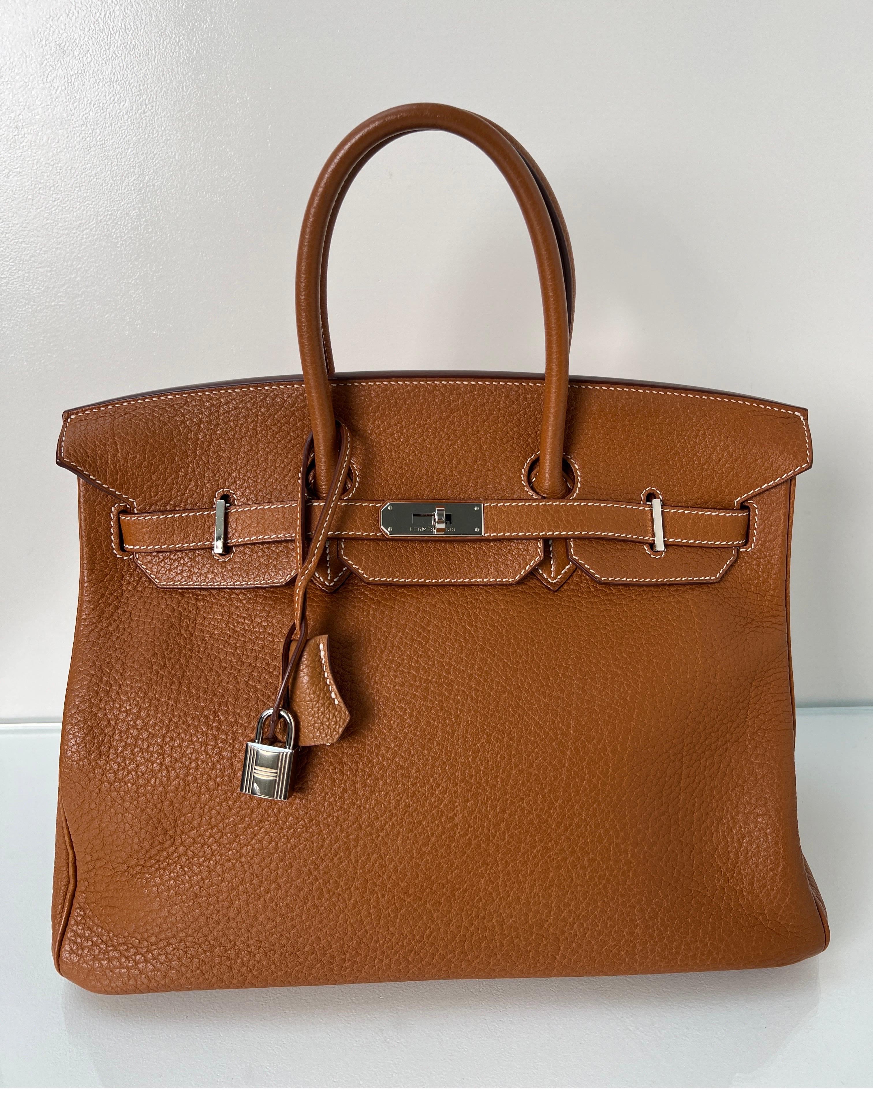Hermes Gold Birkin 35 Bag 13