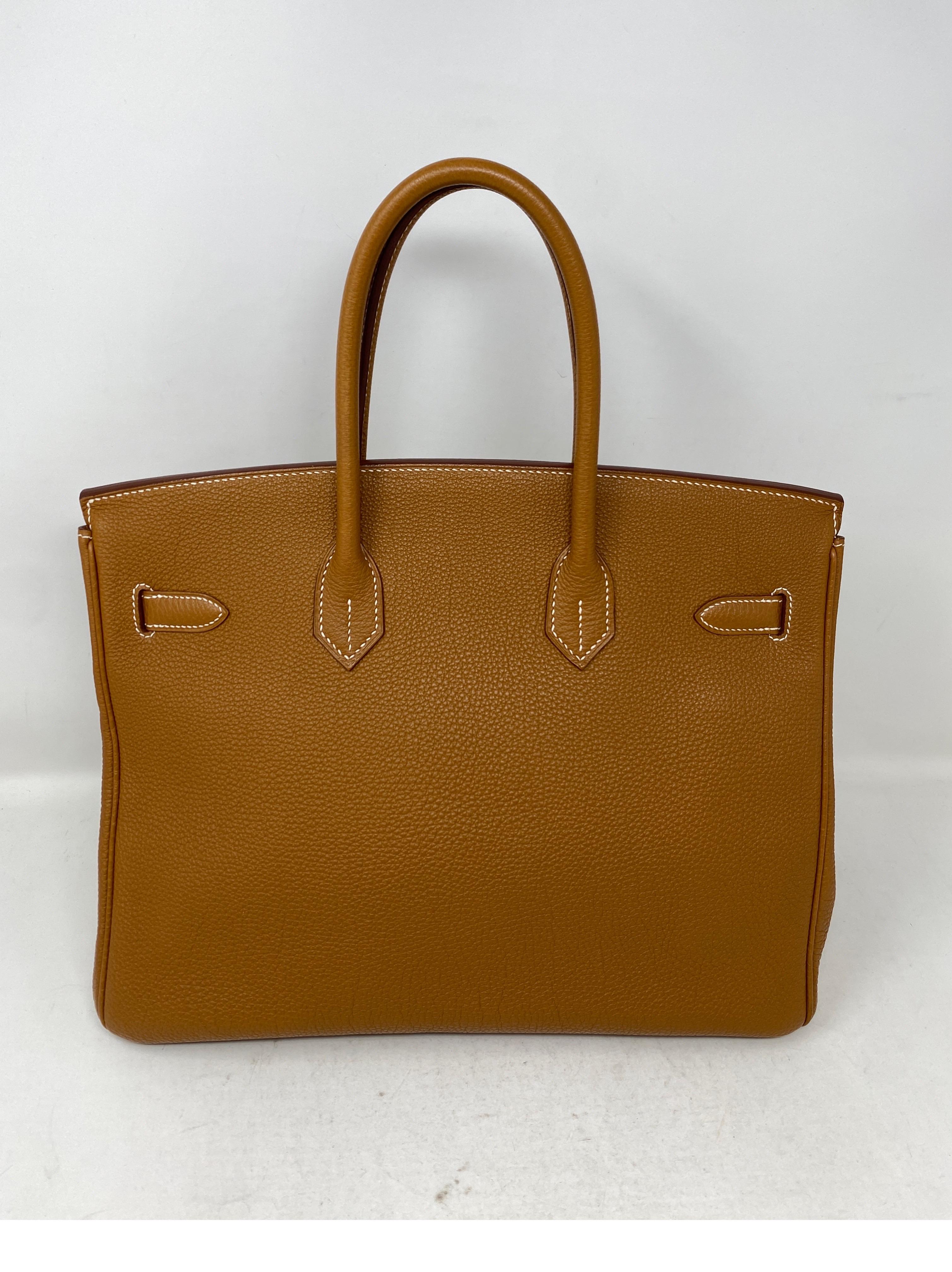 Hermes Gold Birkin 35 Bag 11