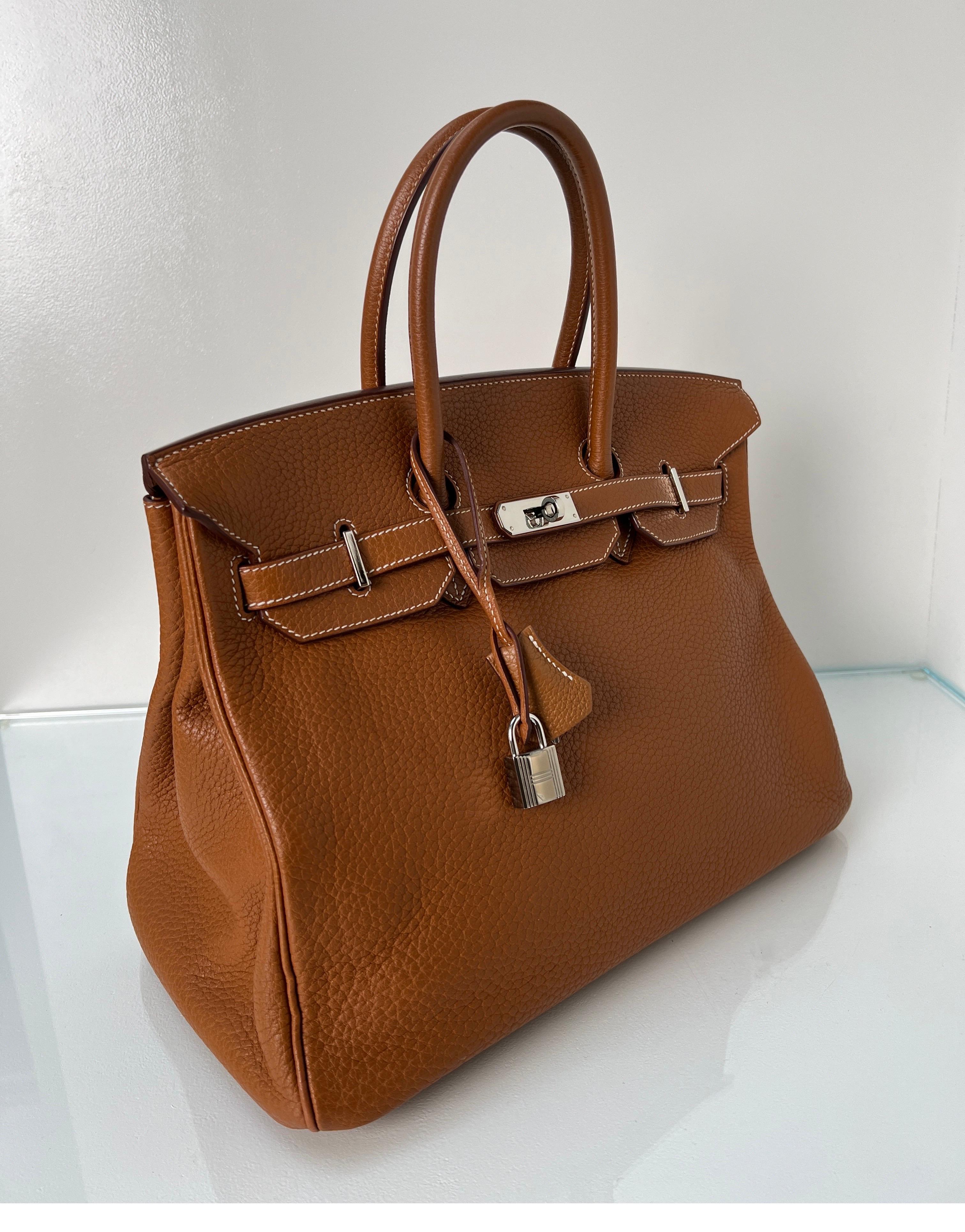 Hermes Gold Birkin 35 Bag 14