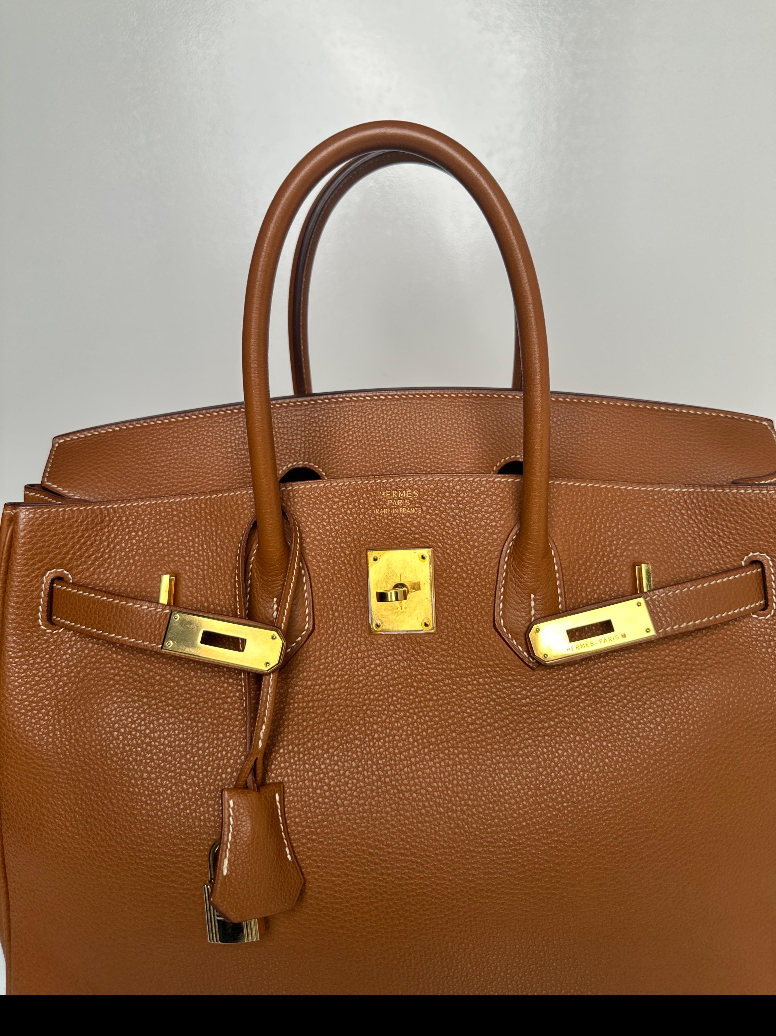 Hermes Gold Birkin 35 Bag 14