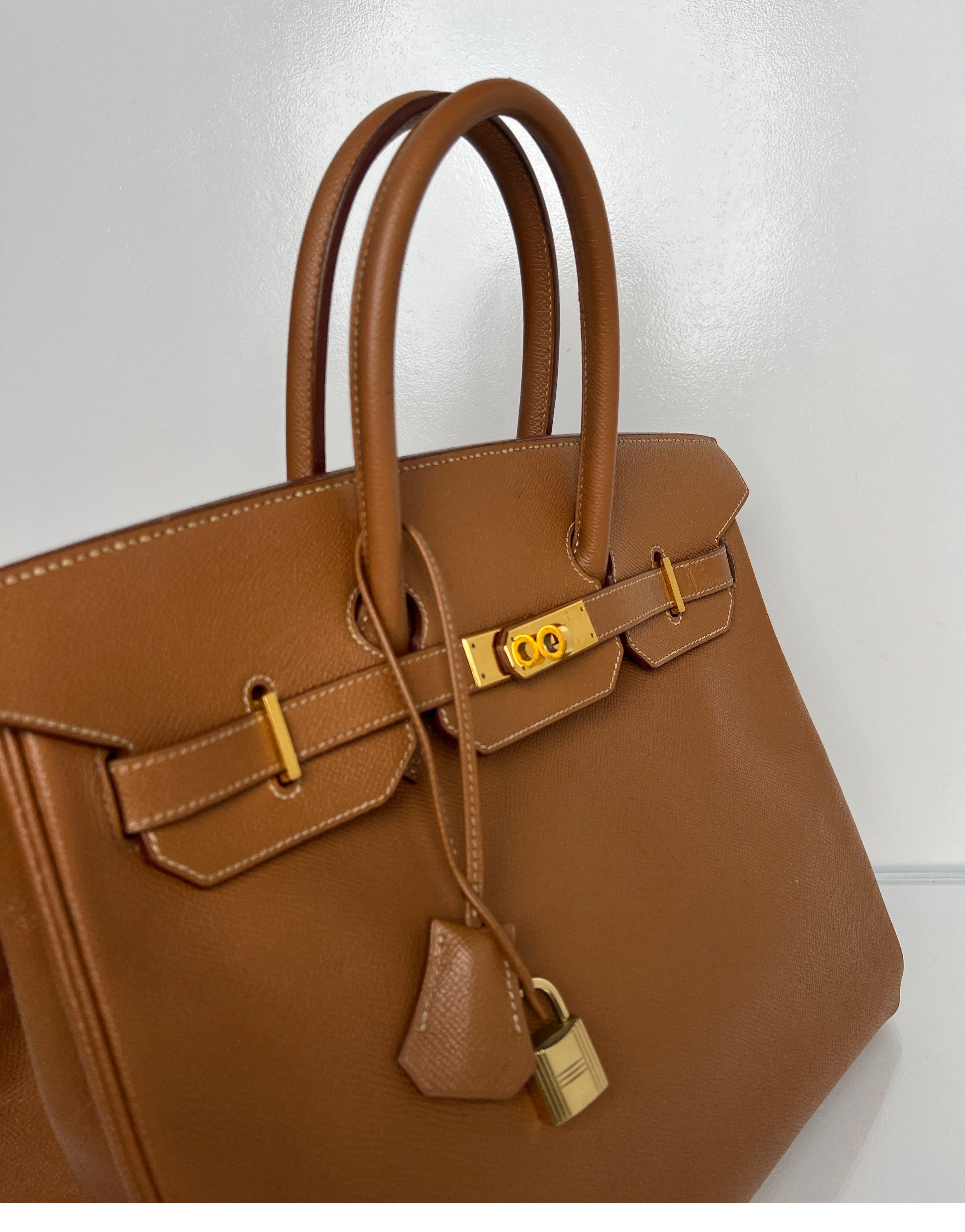 Hermes Gold Birkin 35 Bag 14