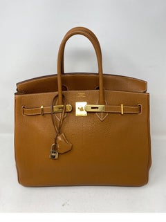 Hermes Gold Birkin 35 Bag