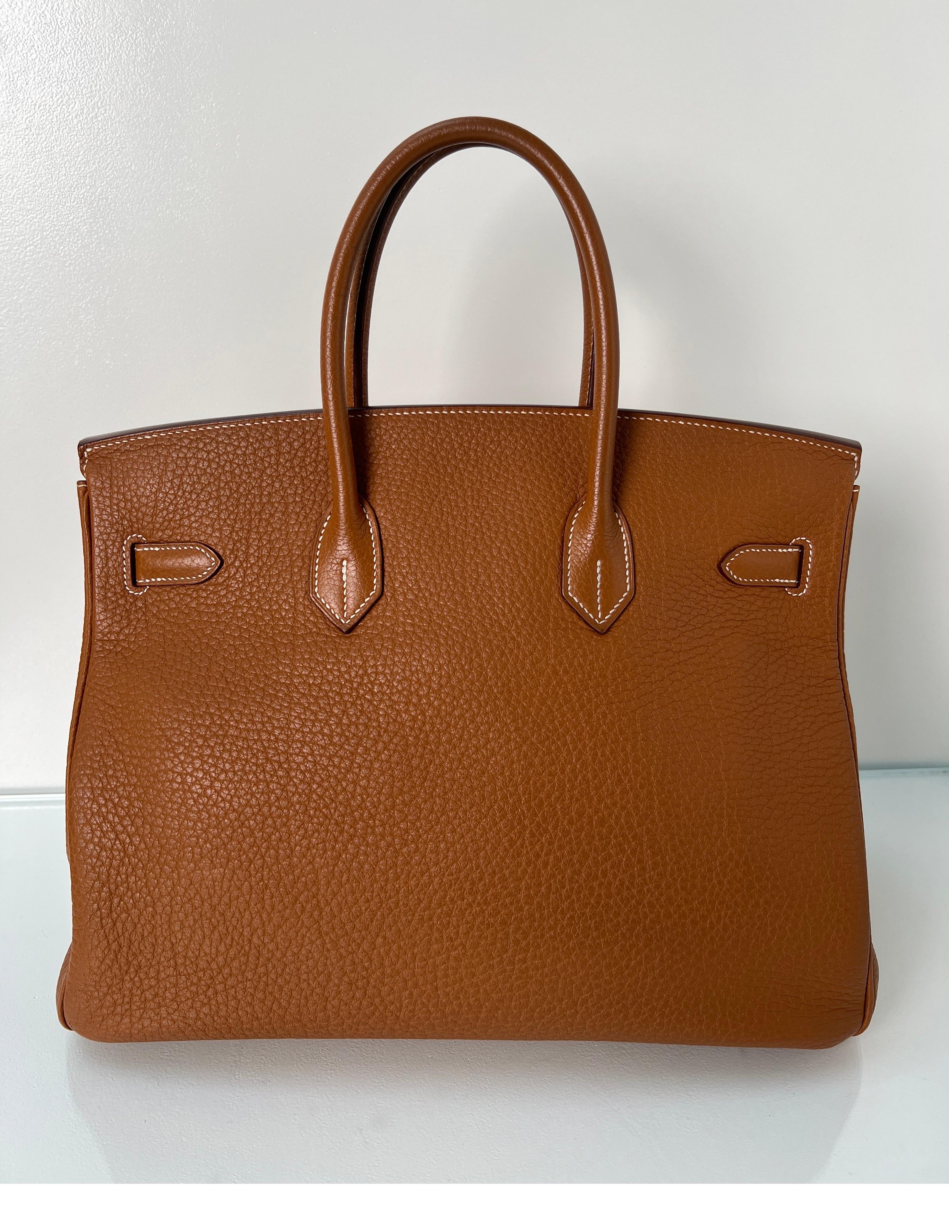 Hermes Gold Birkin 35 Bag 15