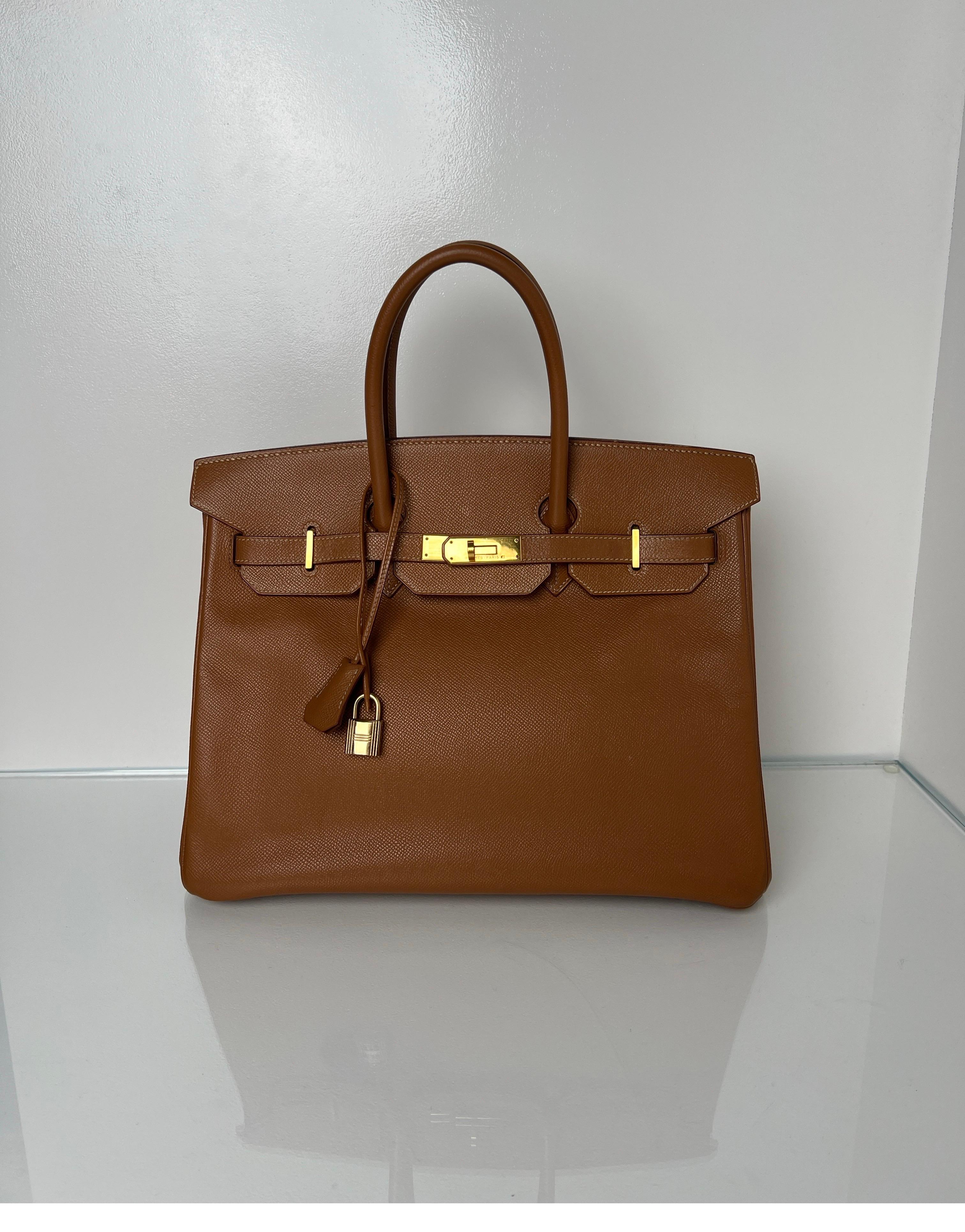 Hermes Gold Birkin 35 Bag 15