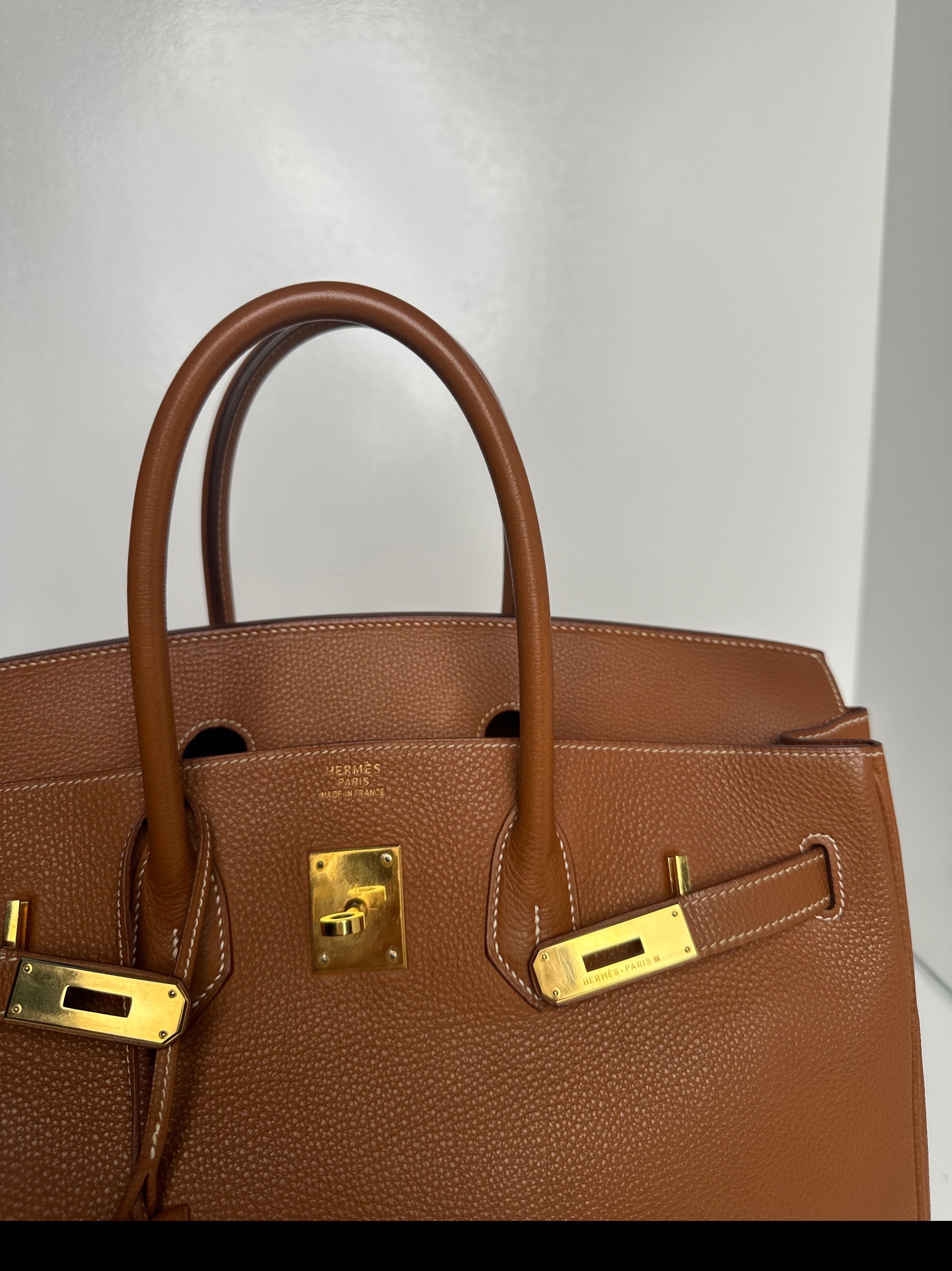 Hermes Gold Birkin 35 Bag 15