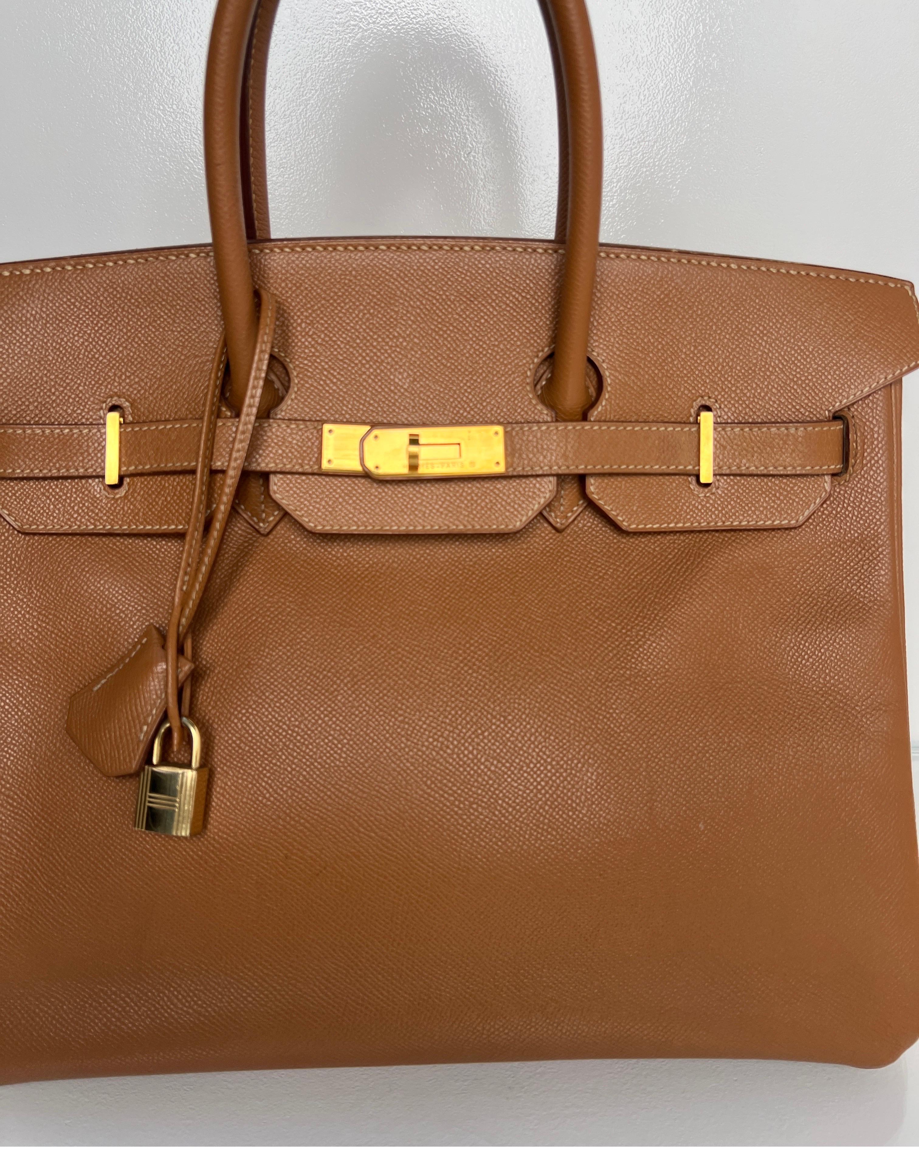 Hermes Gold Birkin 35 Bag 15