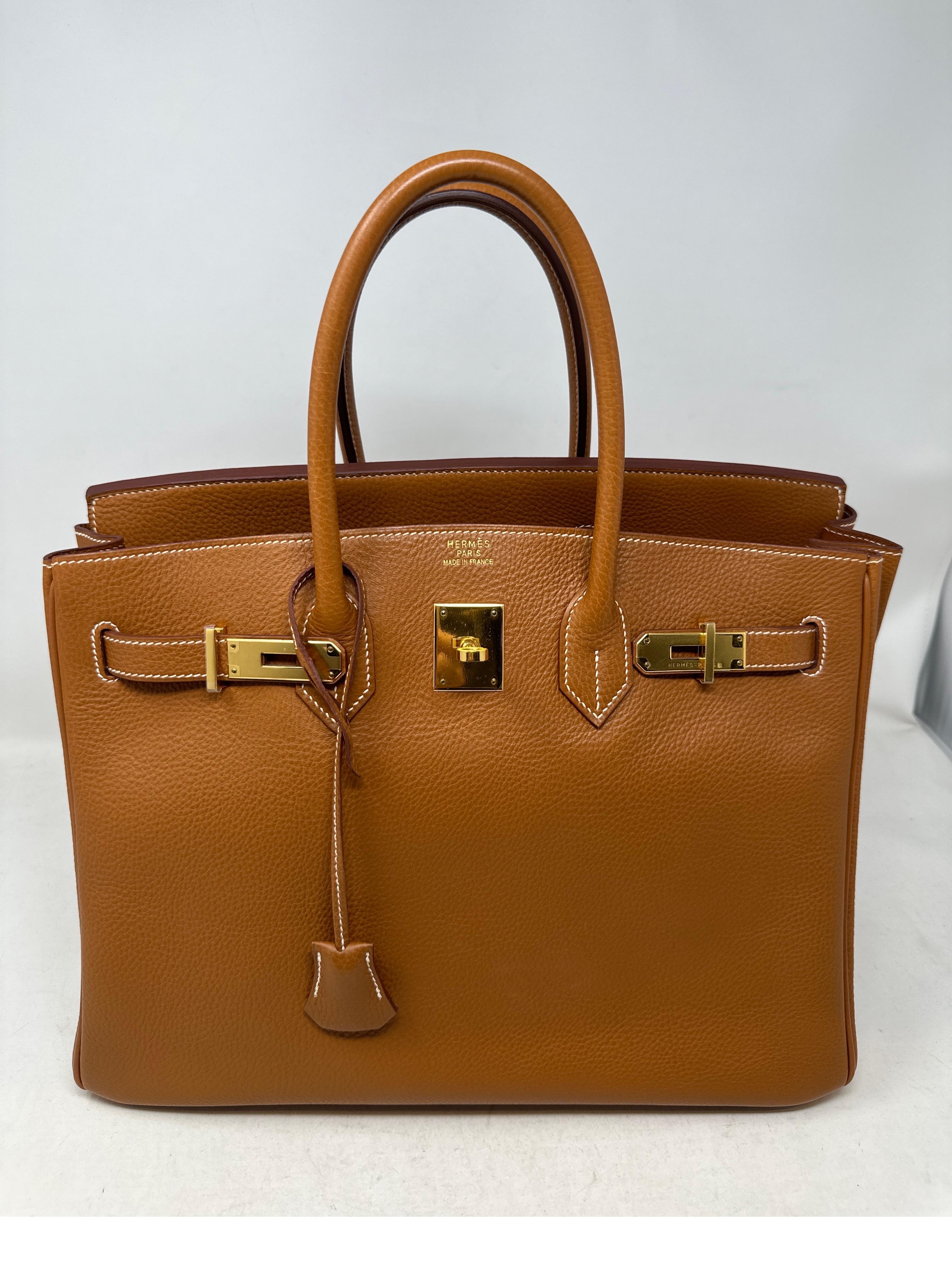 Women's or Men's Hermes Gold Birkin 35 Bag 